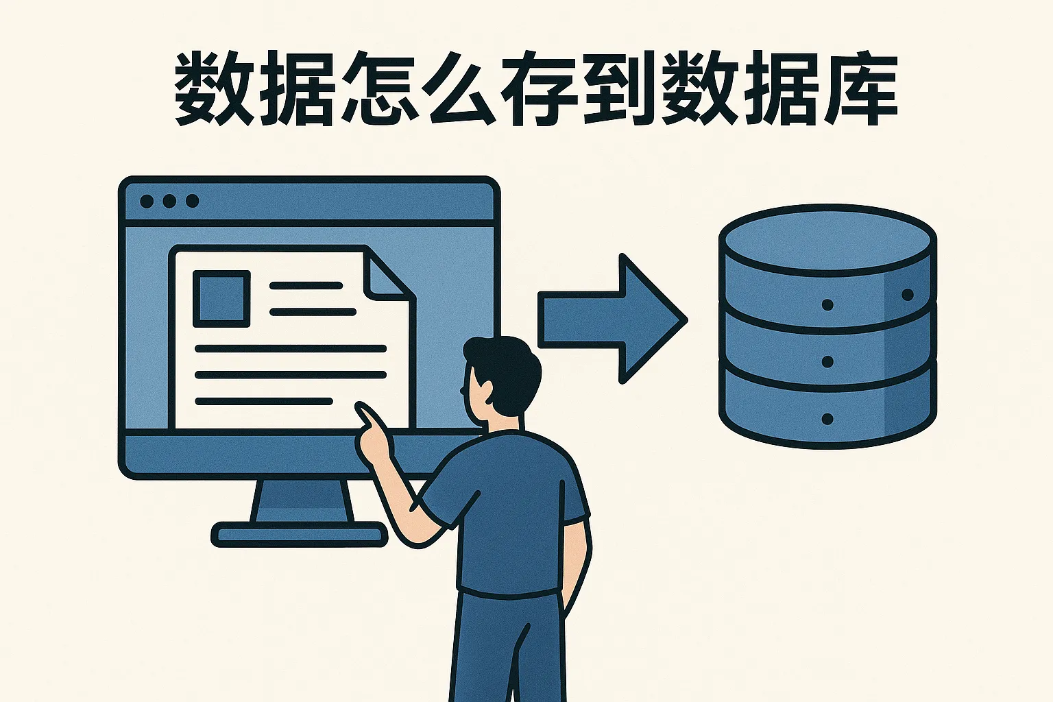 数据怎么存到数据库的