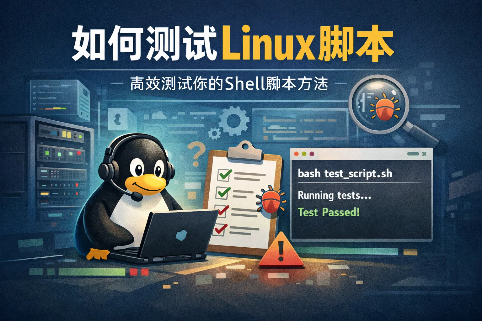 如何测试linux脚本