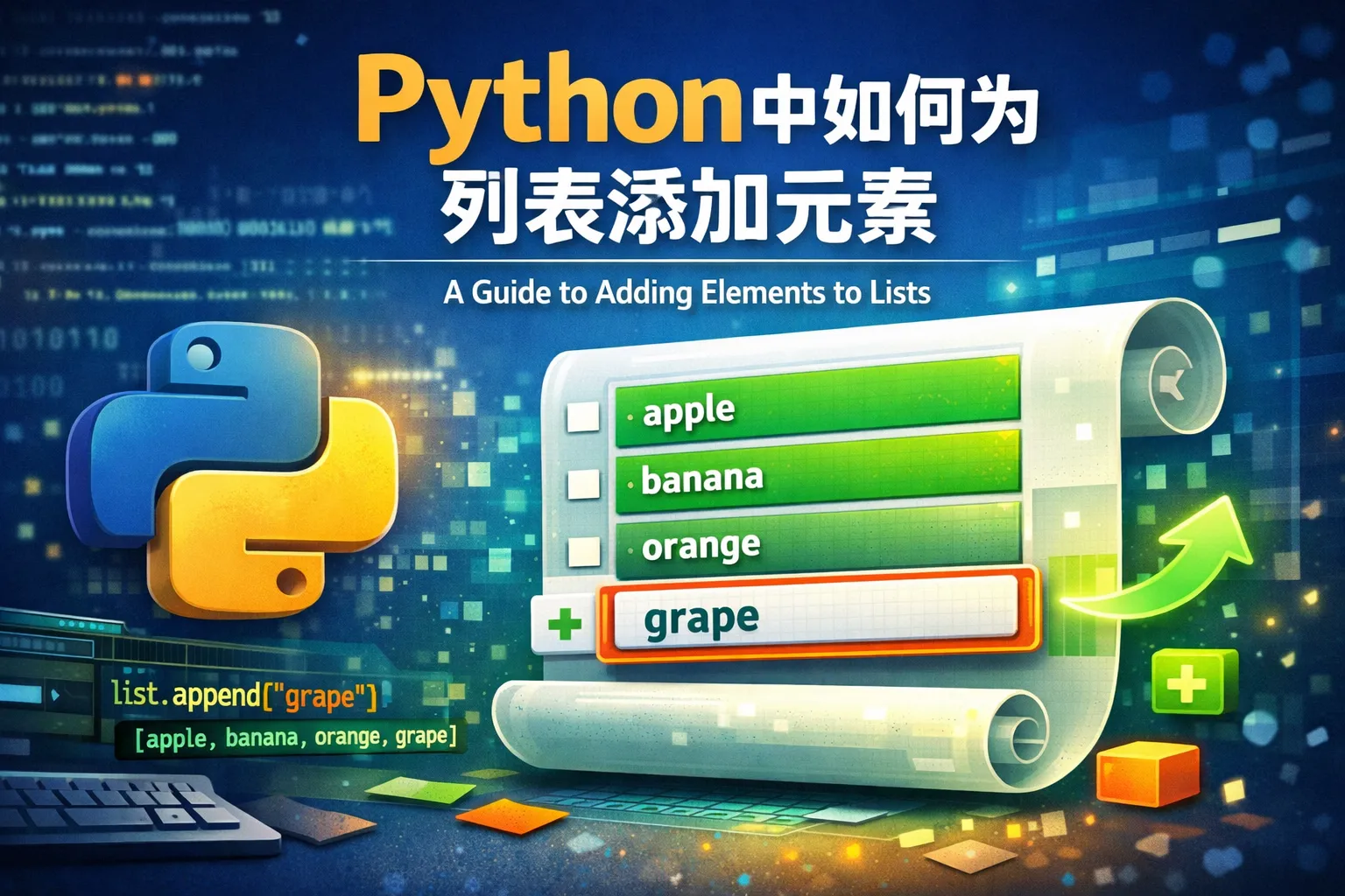 python中如何为列表添加元素