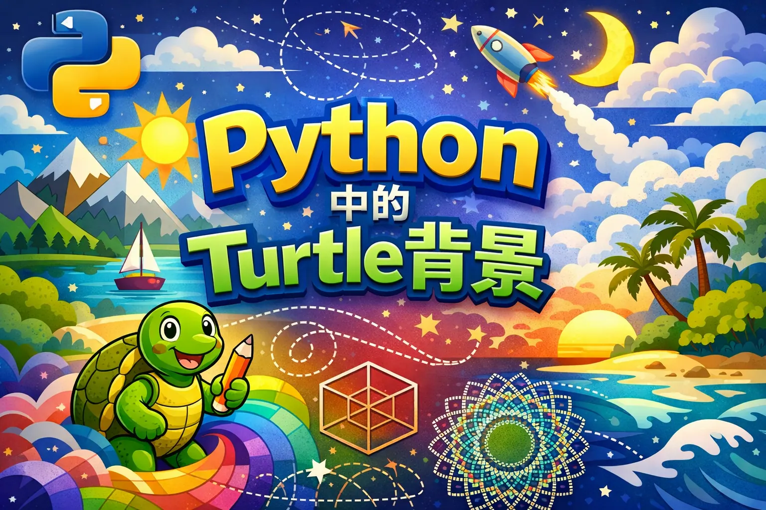 python中的turtle背景