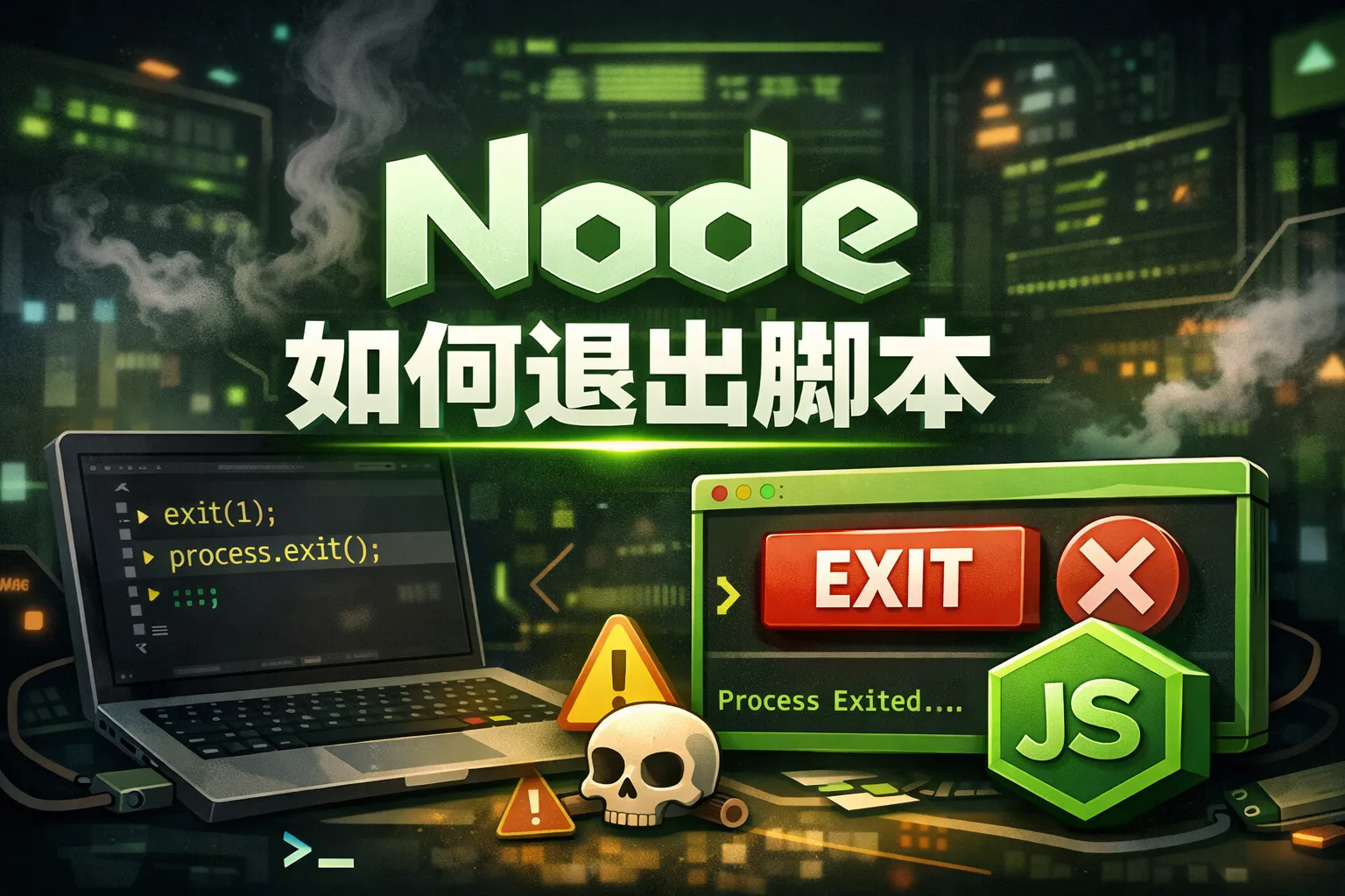 node如何退出脚本