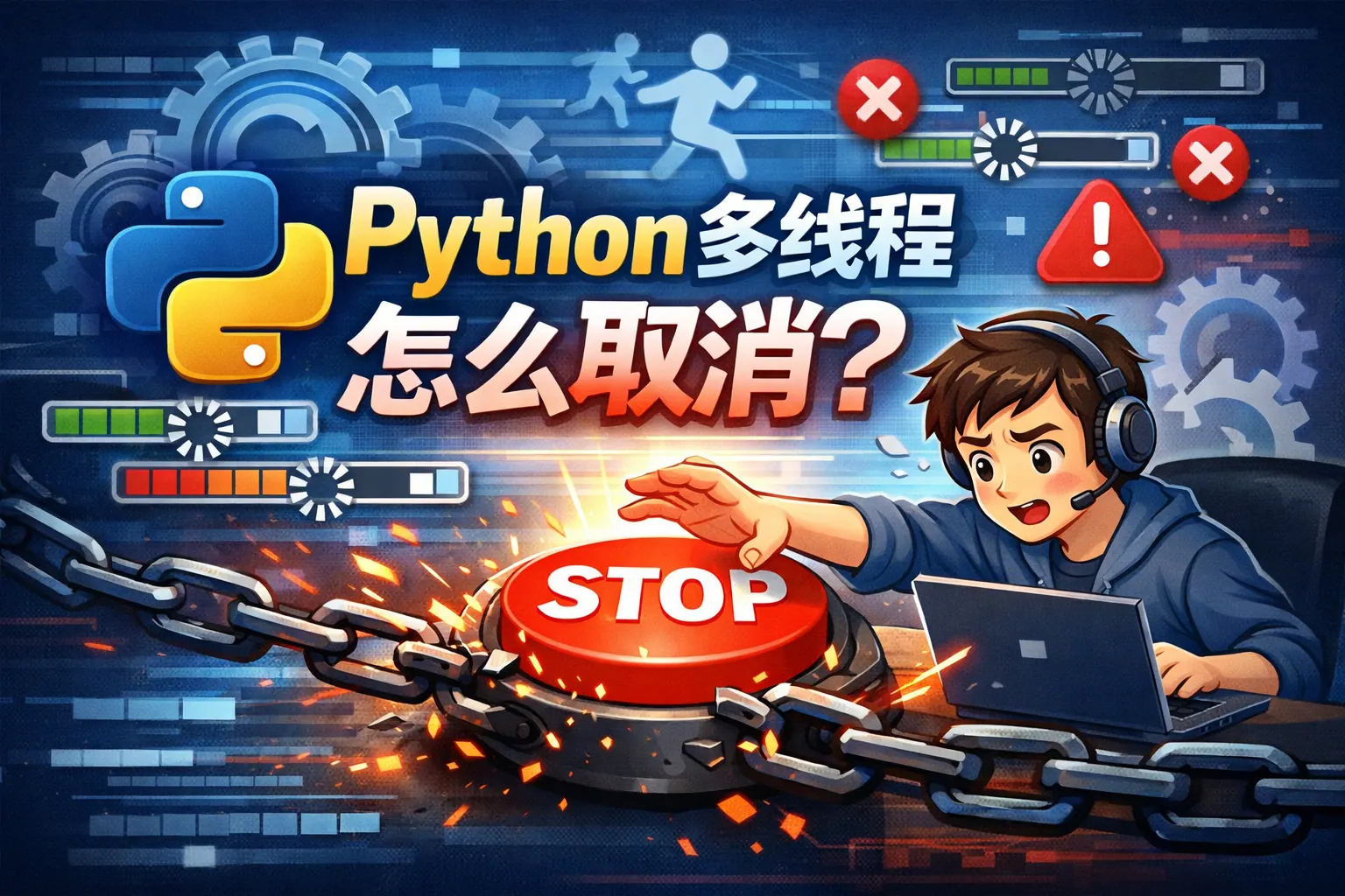 python多线程怎么取消