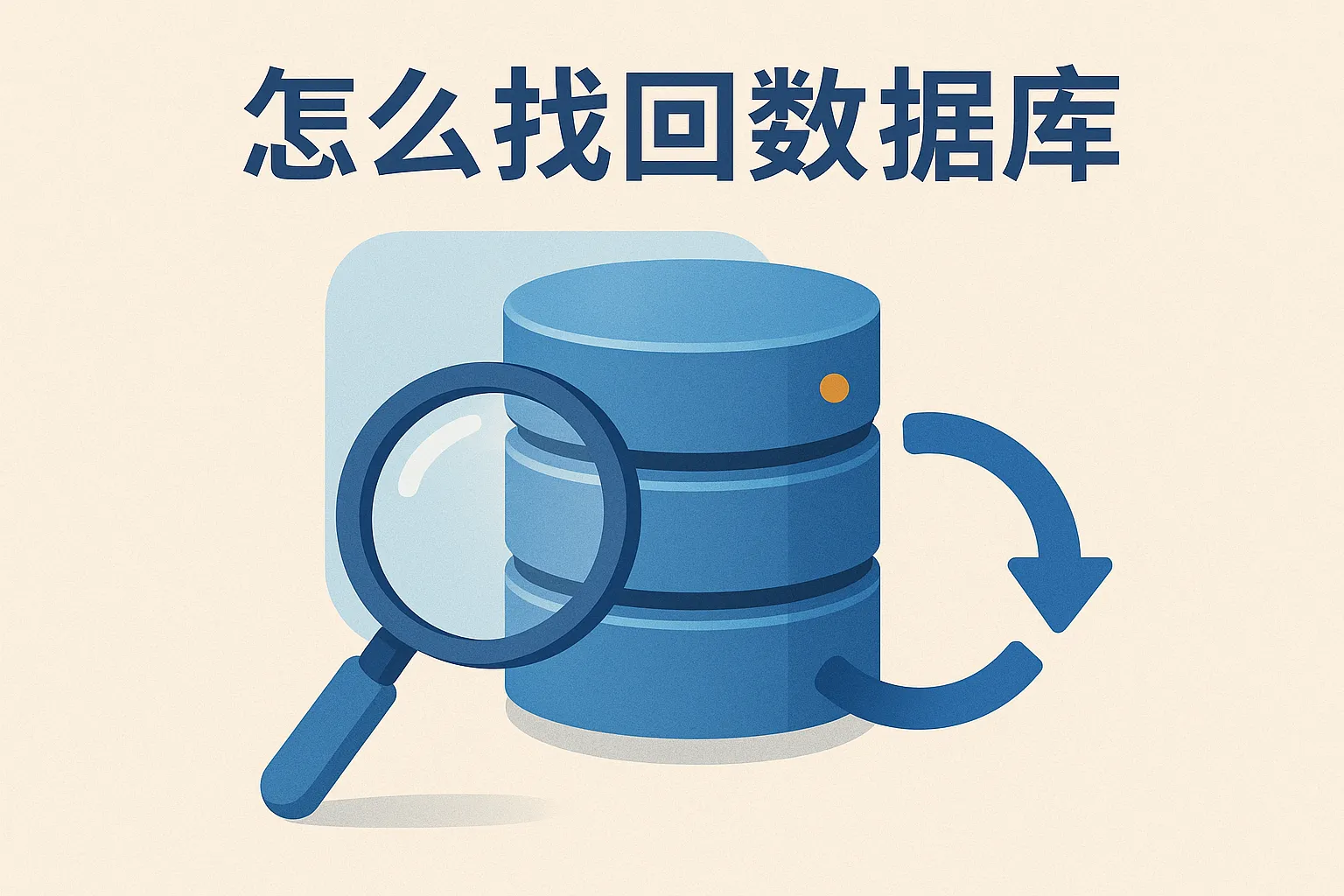怎么找回数据库