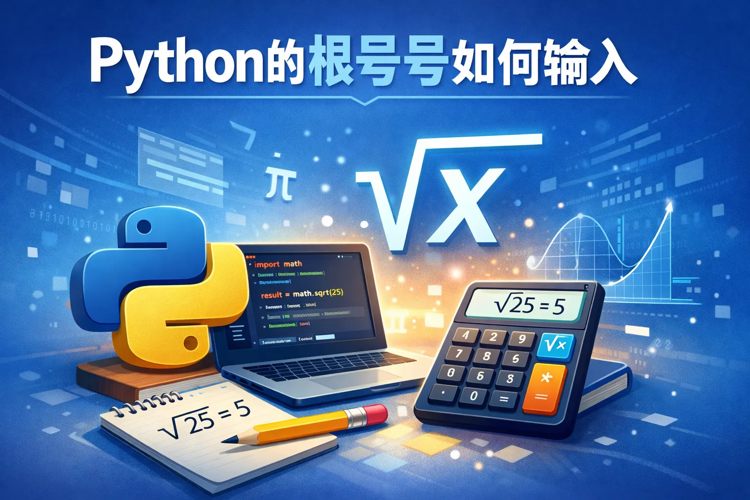 python的根号号如何输入