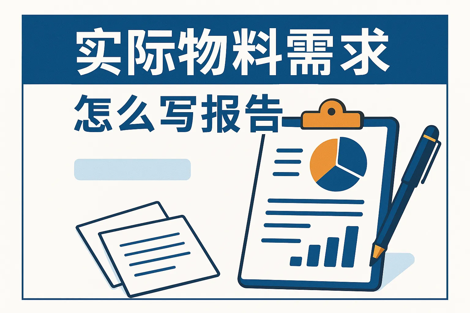 实际物料需求怎么写报告