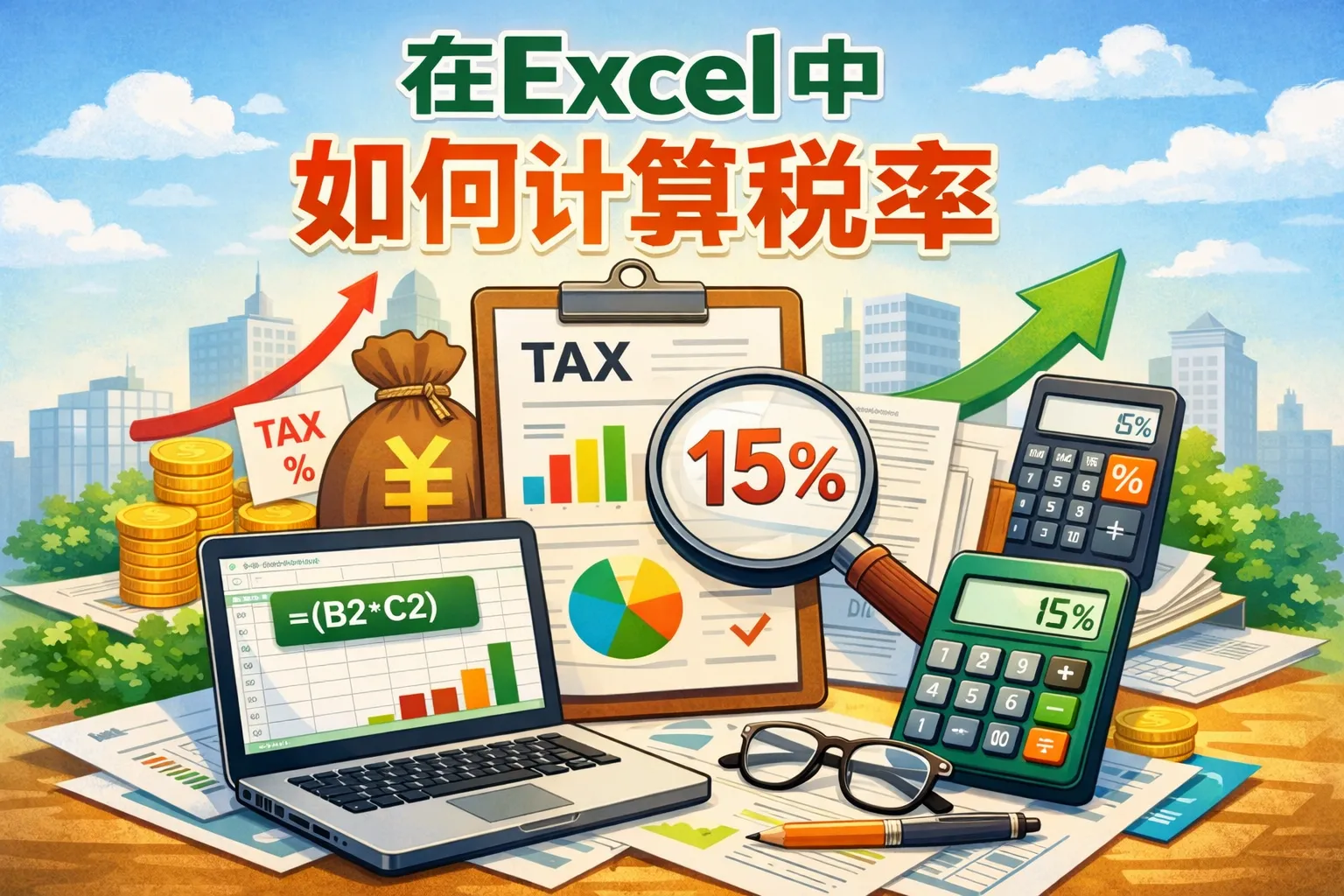在excel中如何计算税率