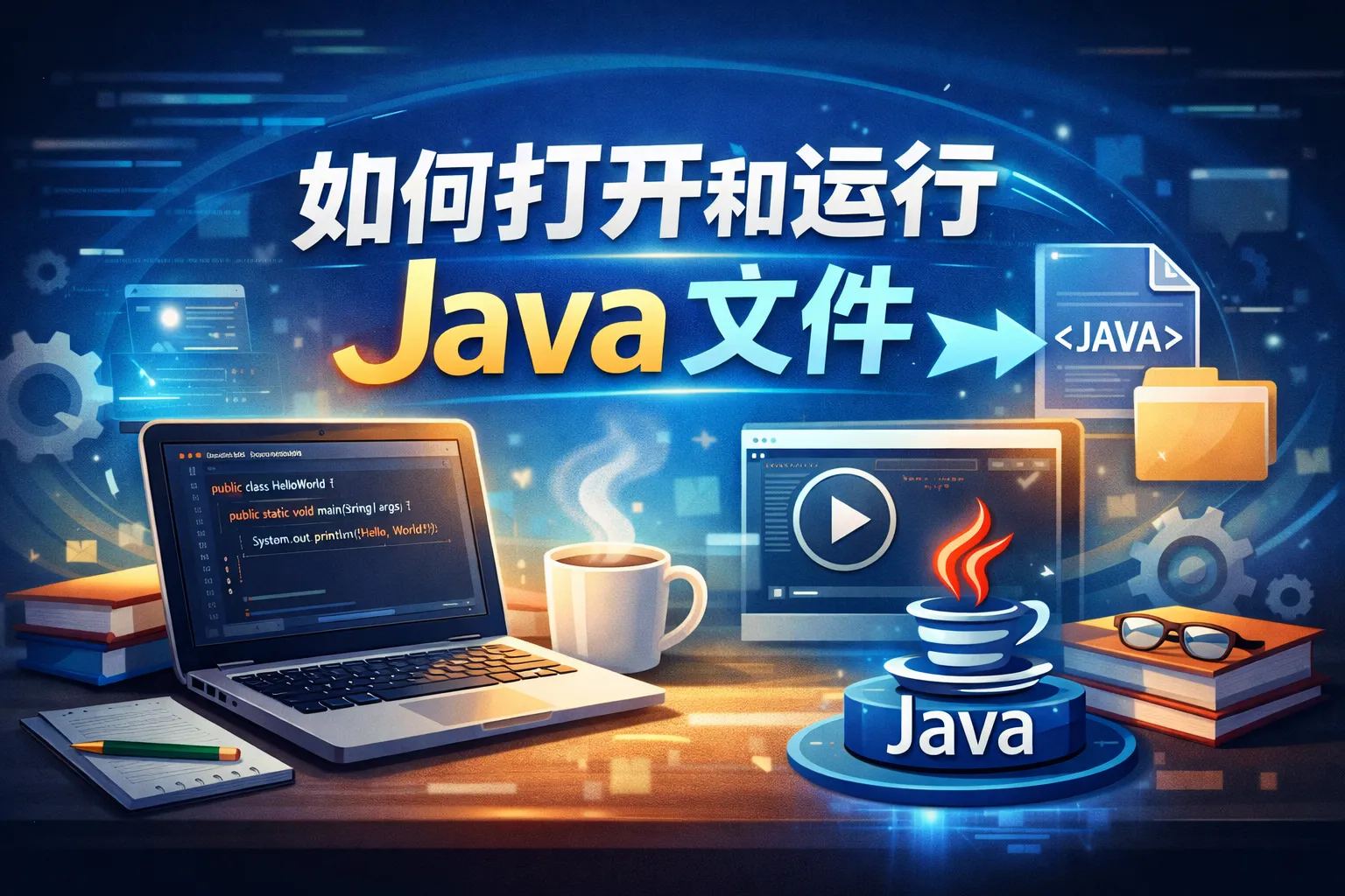 如何打开和运行java文件