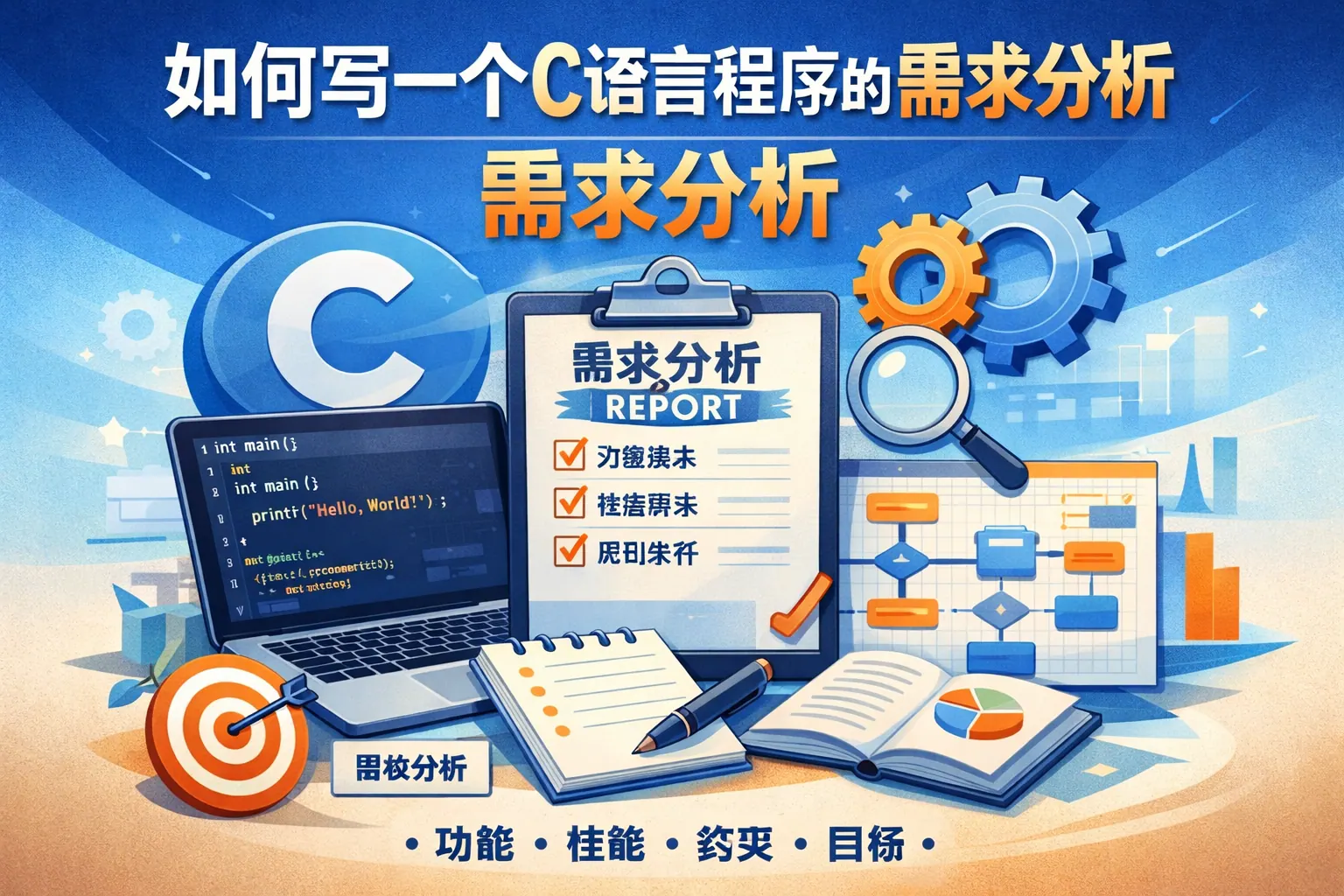 如何写一个c语言程序的需求分析