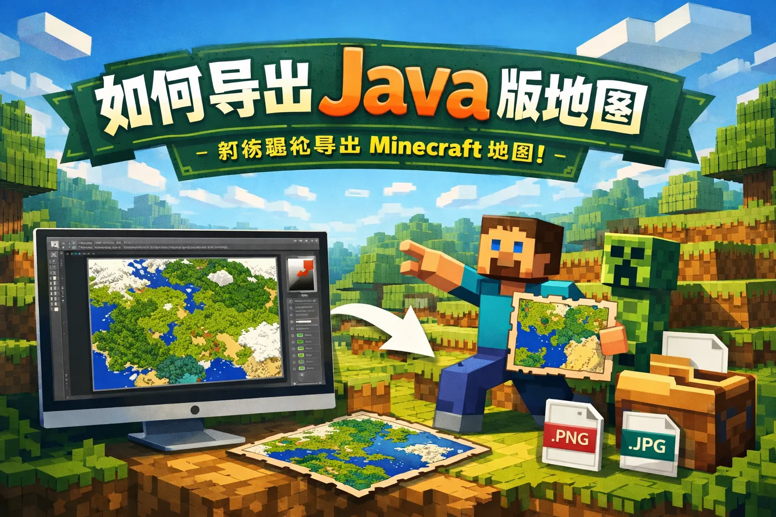 如何导出java版地图