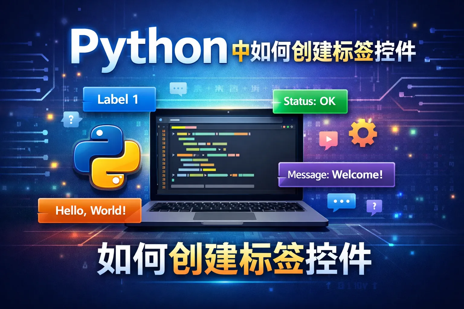 Python中如何创建标签控件