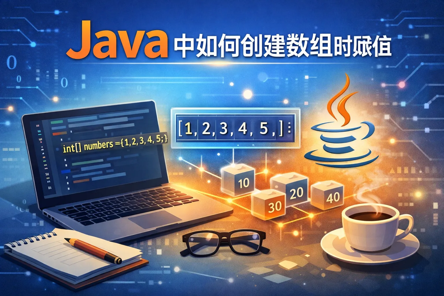 java中如何创建数组时赋值