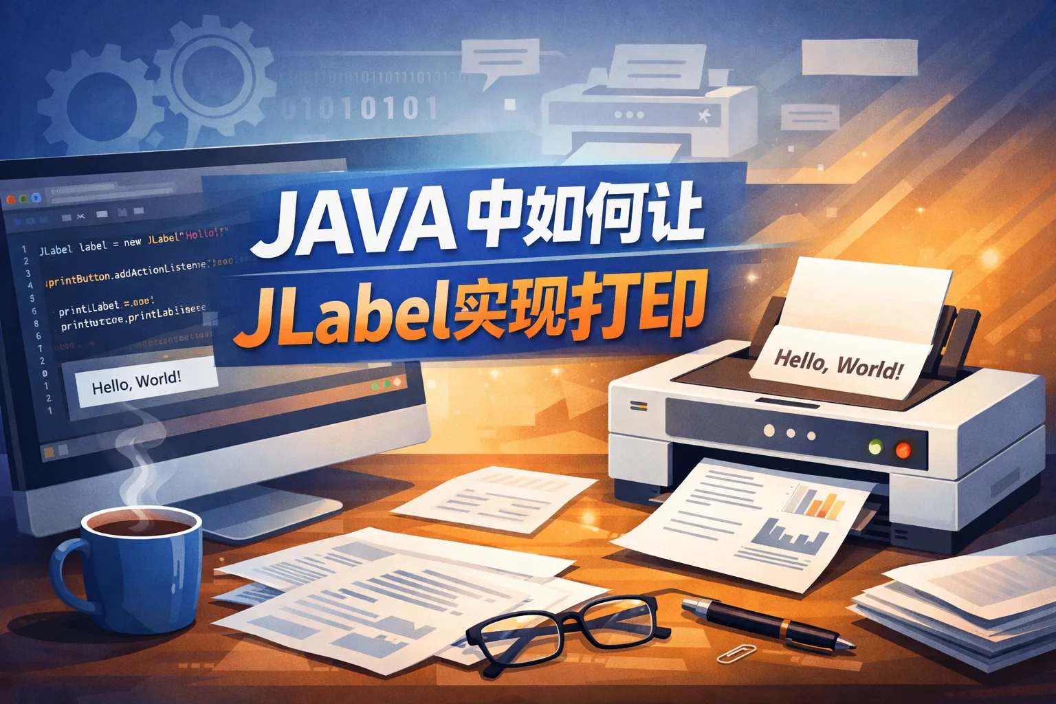 Jlabel Declaration JAVA中如何让jlabel实现打印