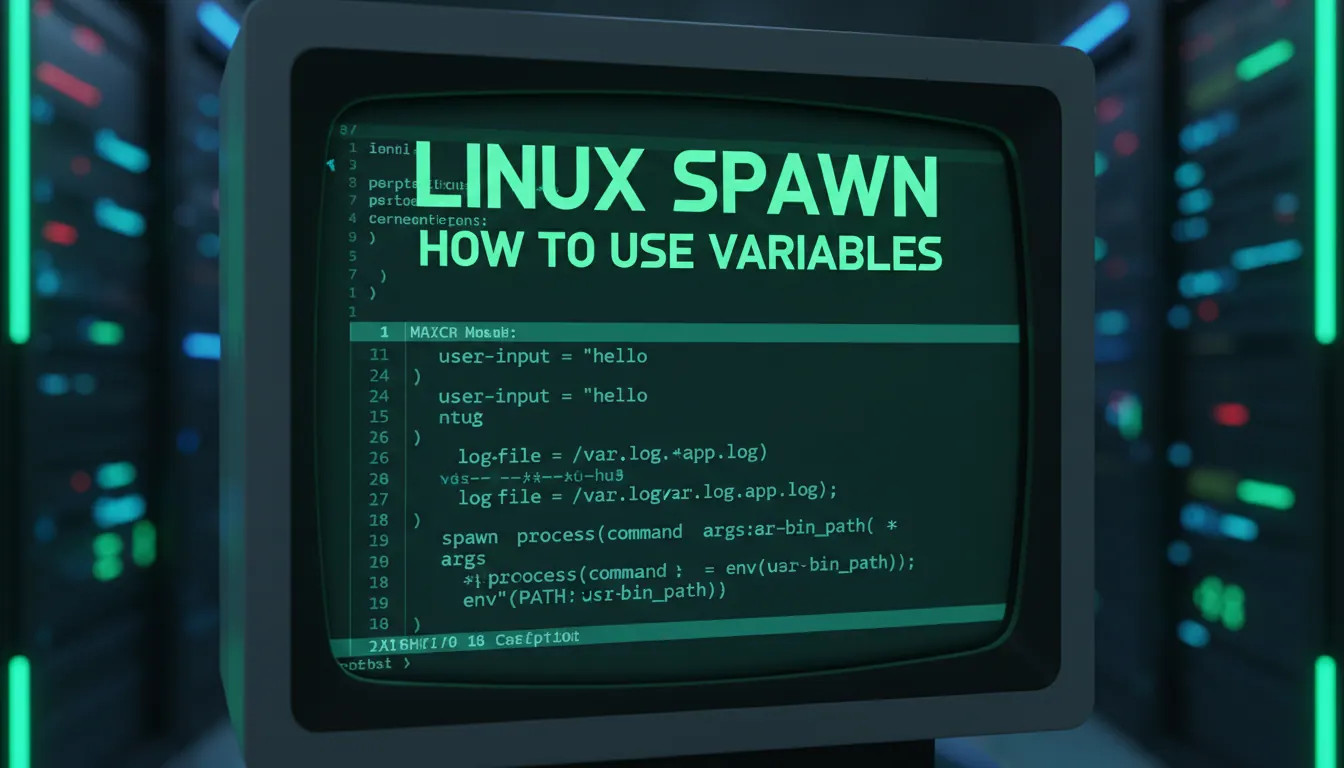 Spawn Linux linux spawn如何使用变量