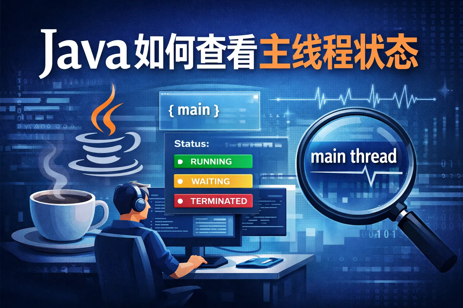 java如何查看主线程状态