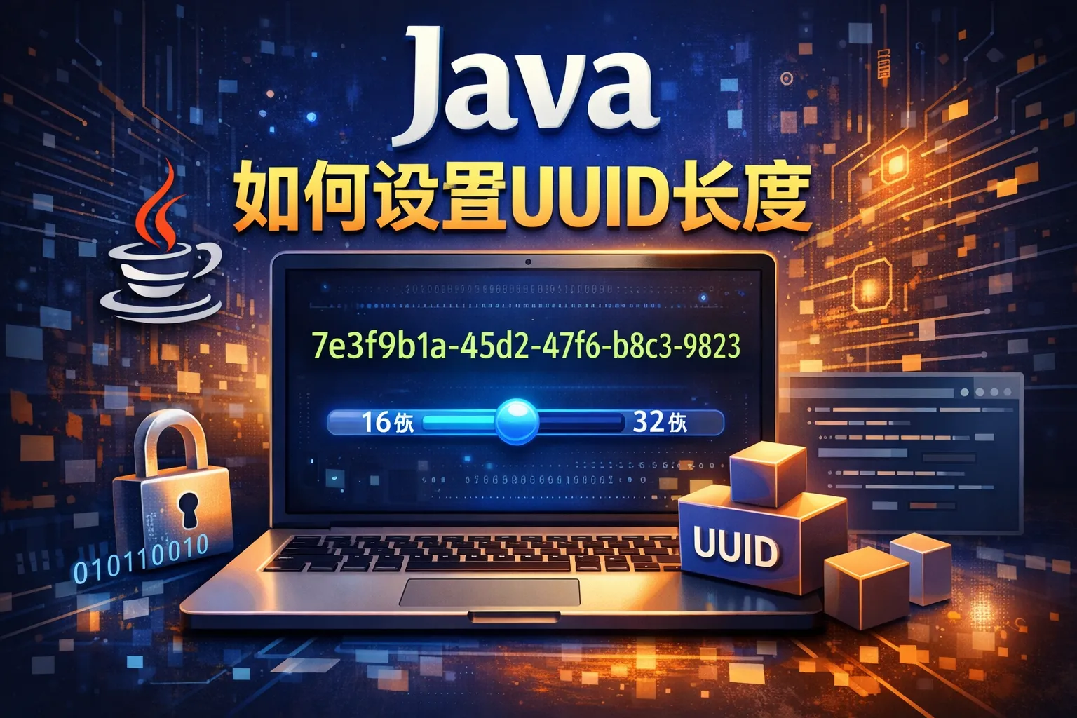java如何设置uuid长度