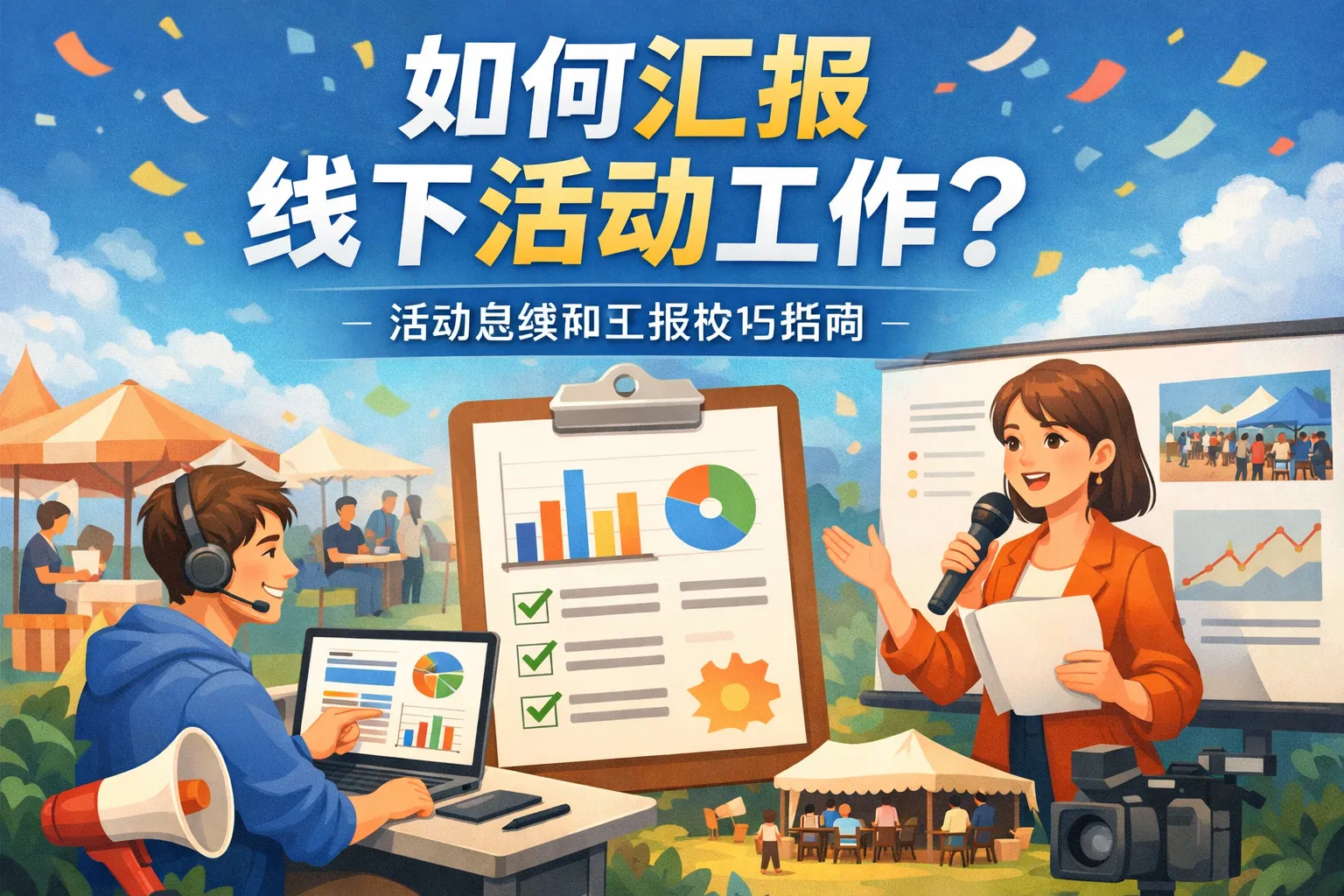 如何汇报线下活动工作