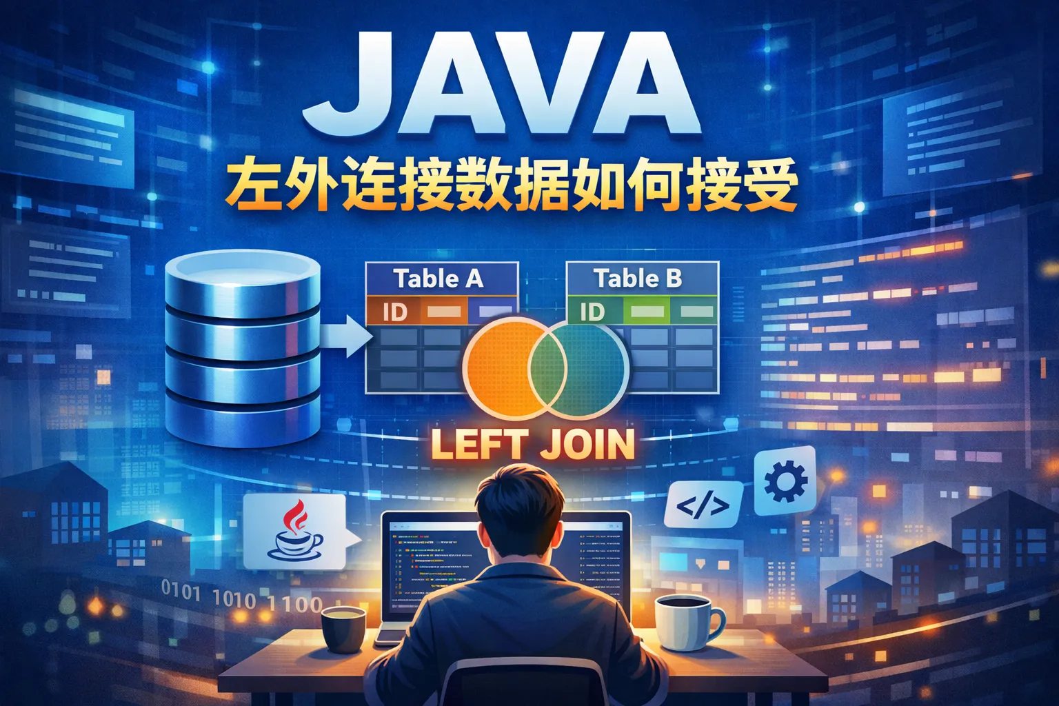 JAVA左外连接数据如何接受