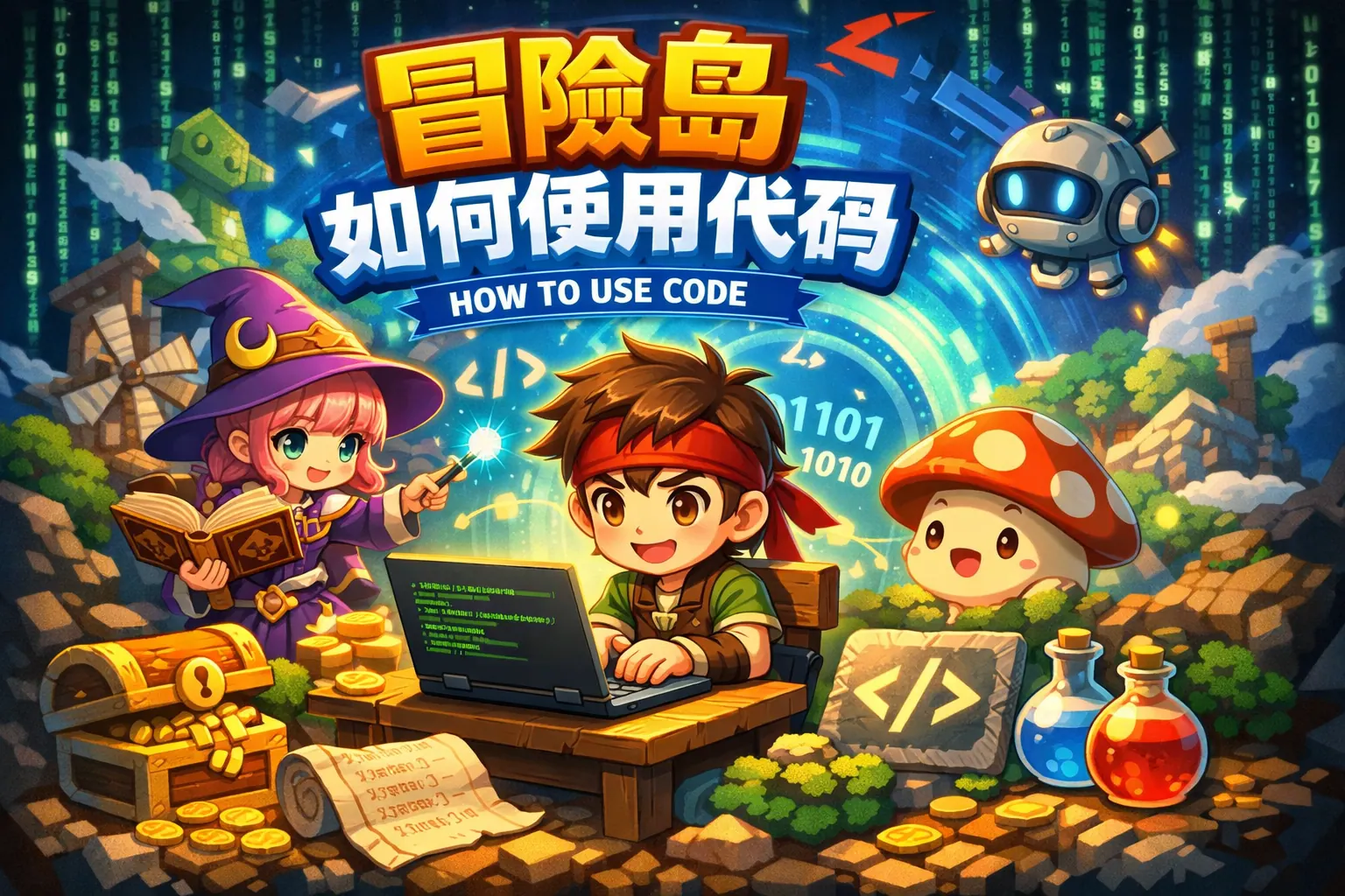 冒险岛如何使用代码