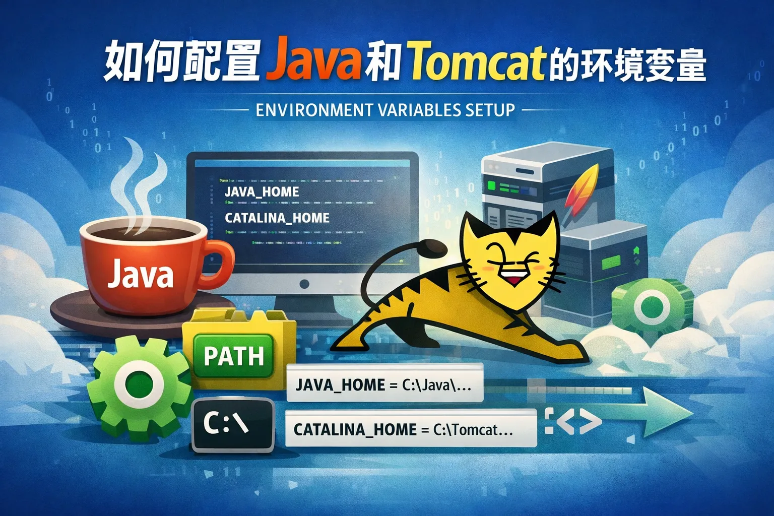 如何配置java和tomcat的环境变量