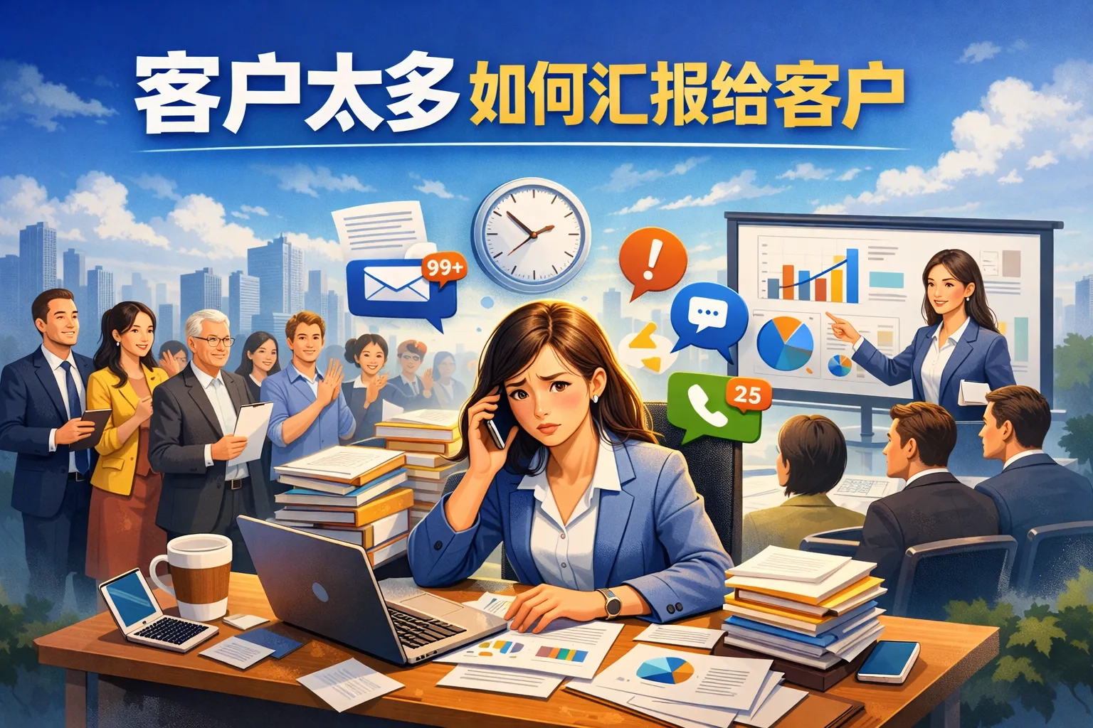 客户太多如何汇报给客户