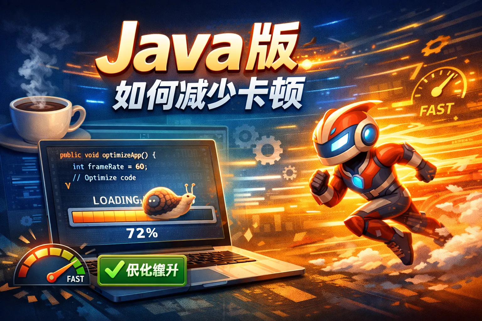 java版如何减少卡顿