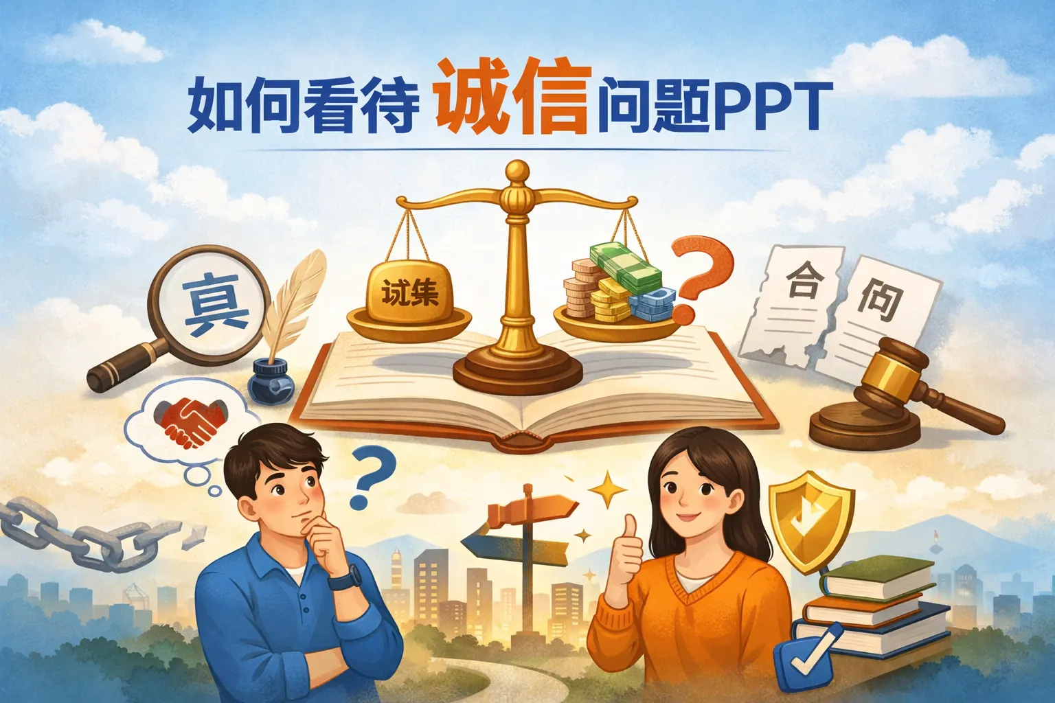 如何看待诚信问题ppt