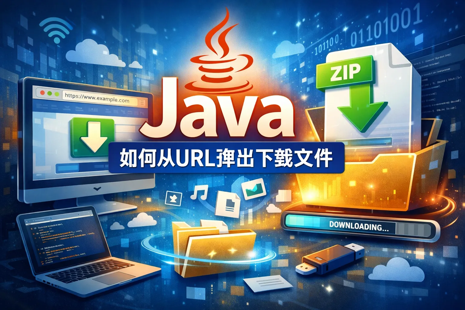 java如何从url弹出下载文件