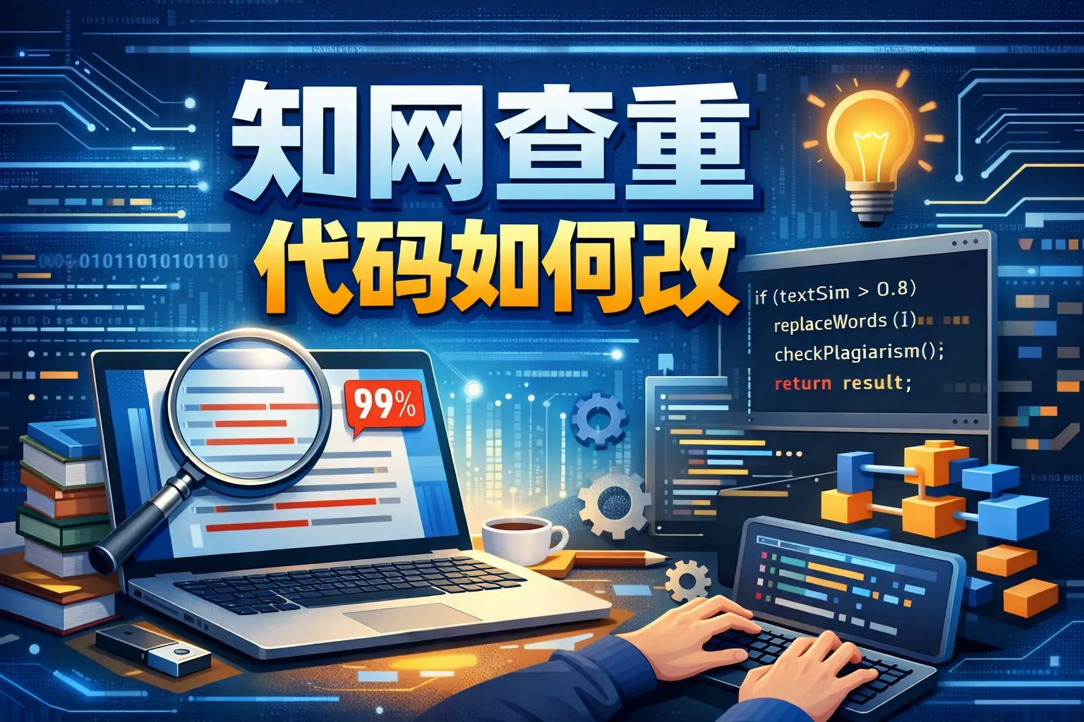 知网查重 代码如何改