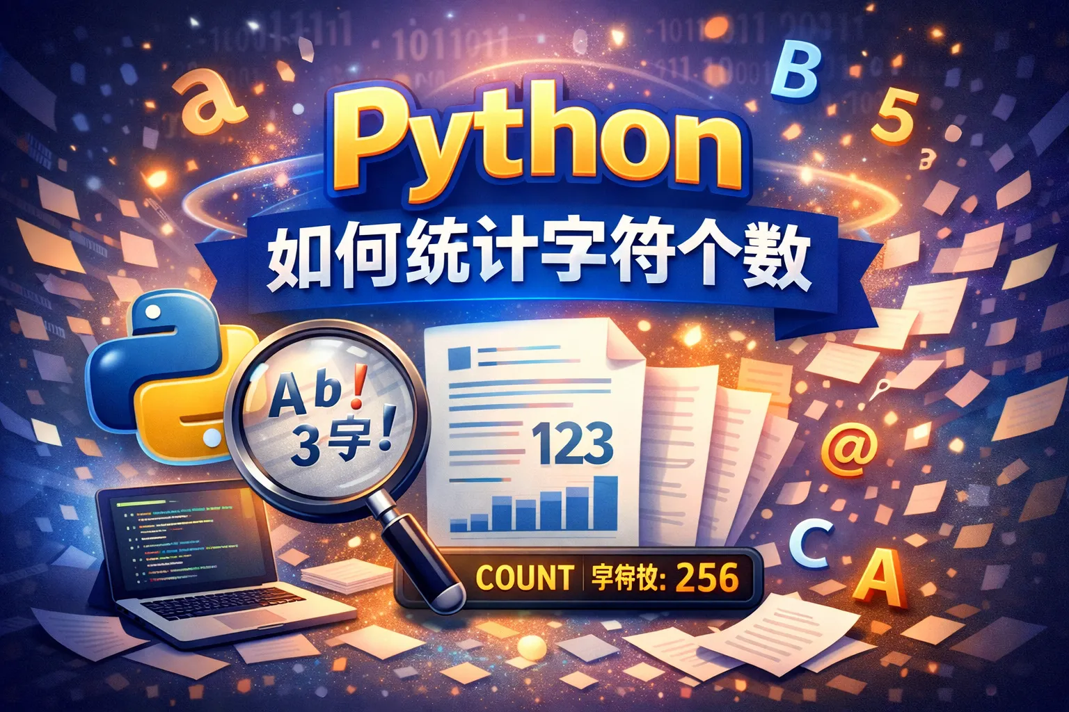 python如何统计字符个数