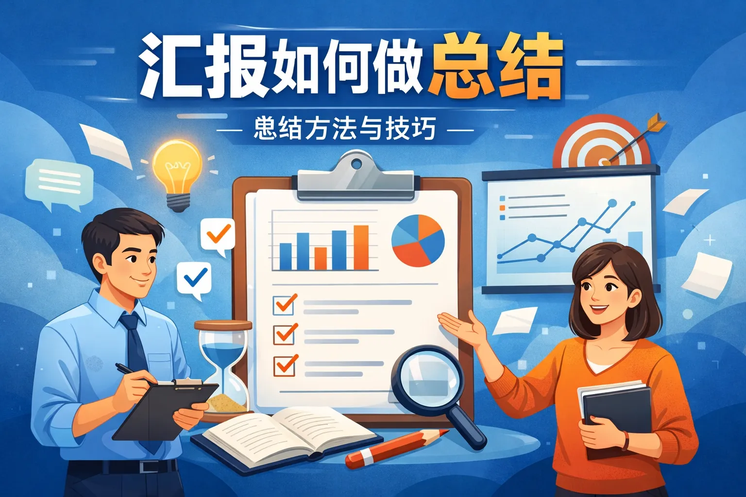 汇报如何做总结