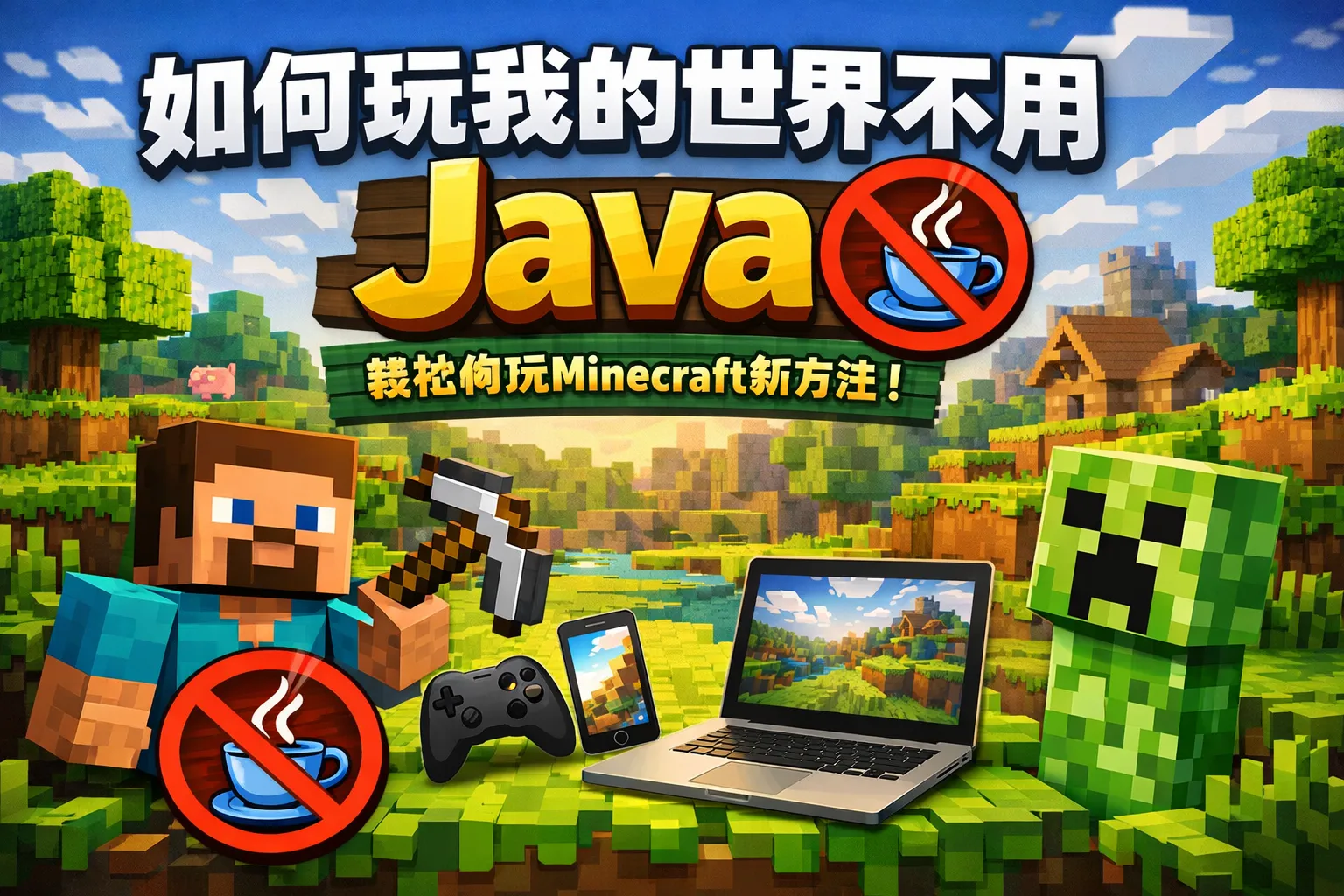 如何玩我的世界不用java