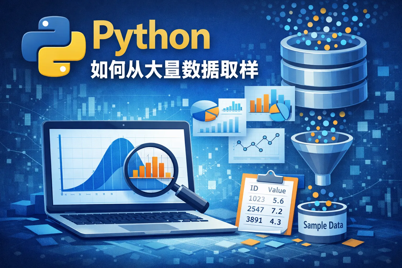python如何从大量数据取样