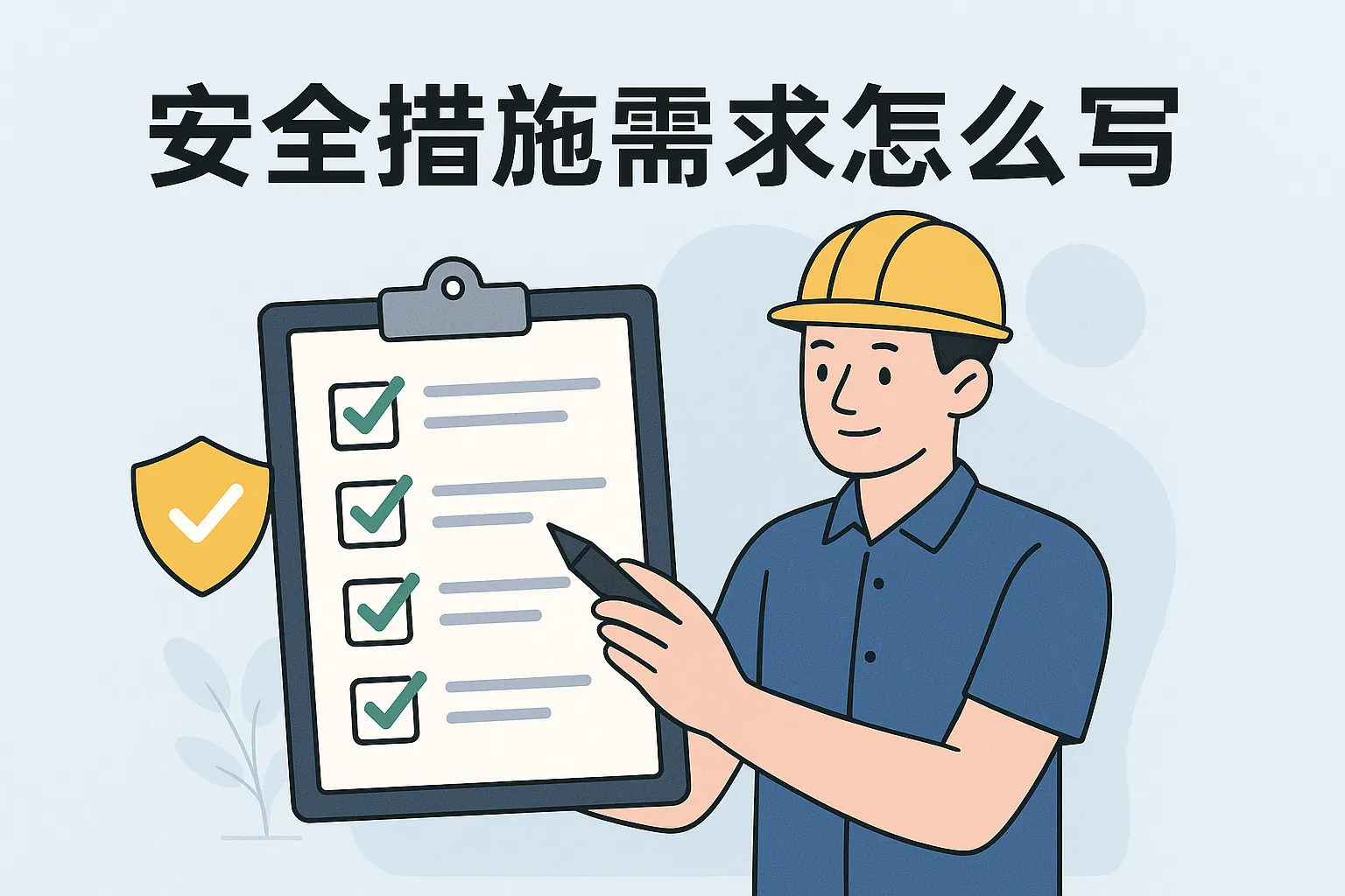 安全措施需求怎么写