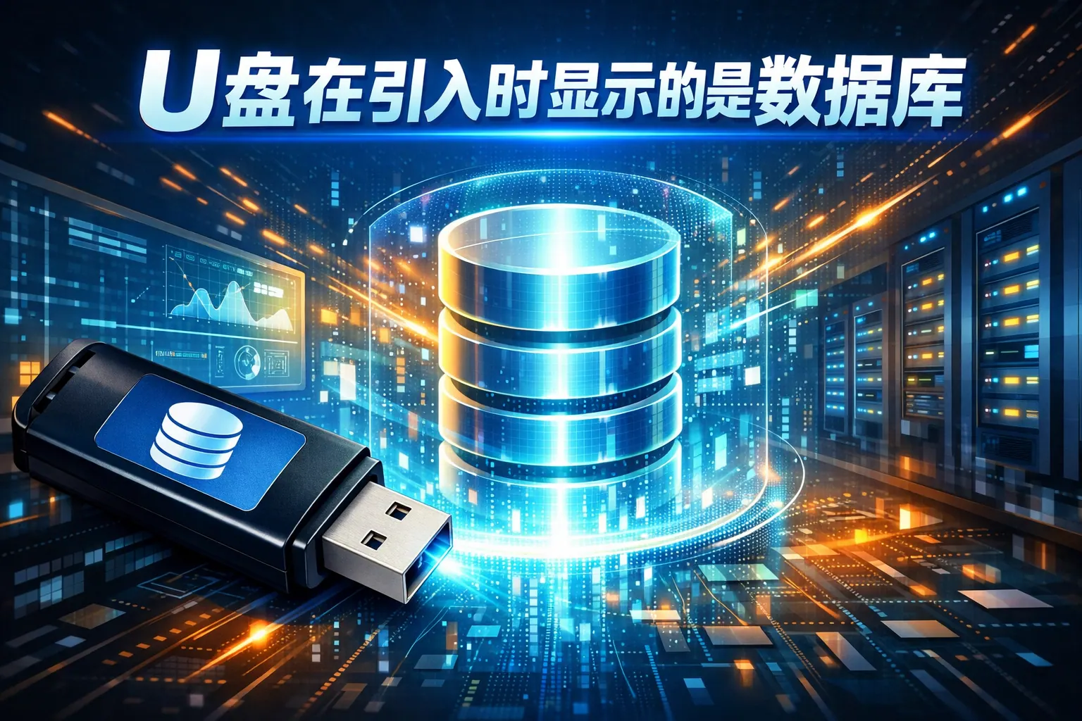 u盘在引入时显示的是数据库