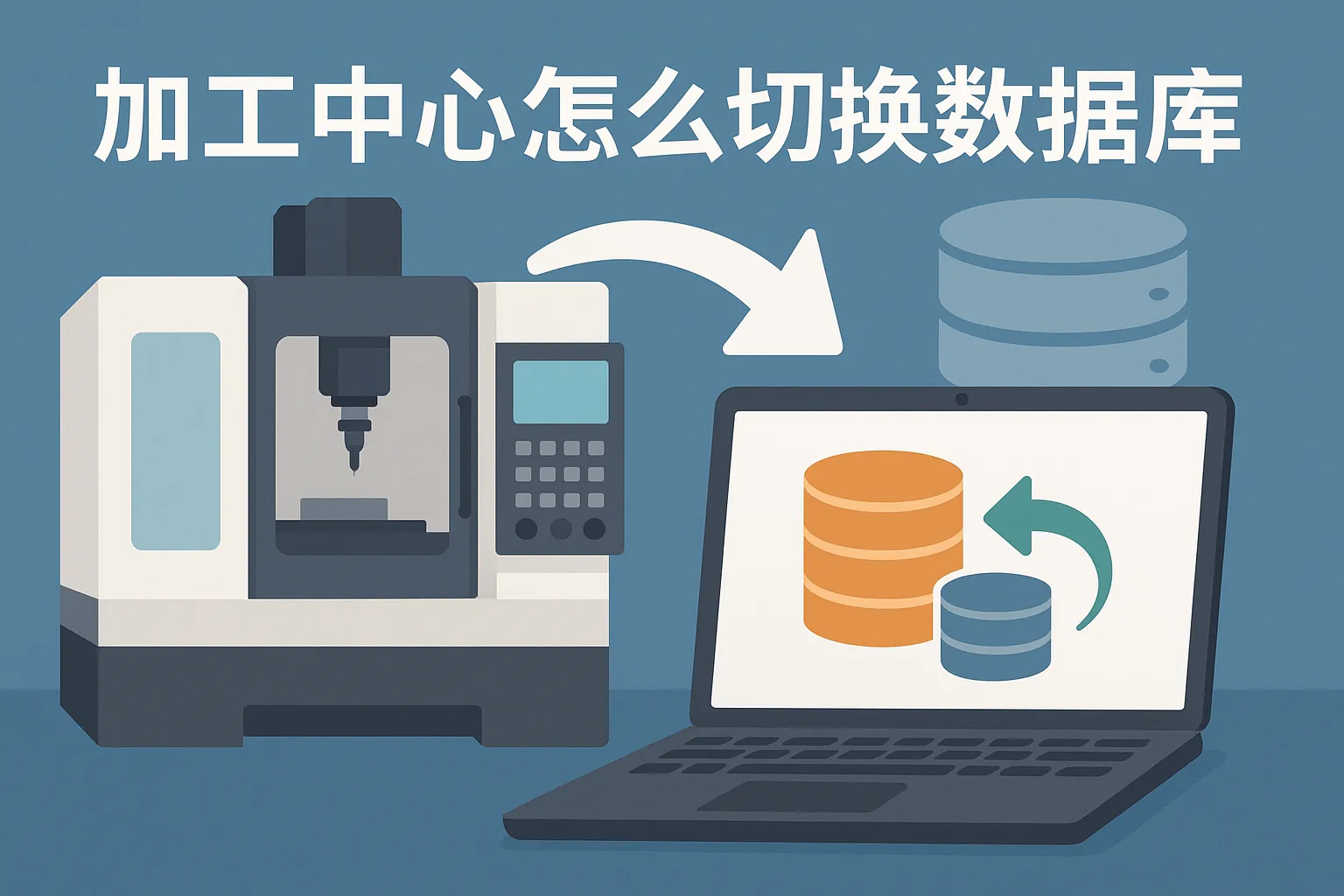加工中心怎么切换数据库
