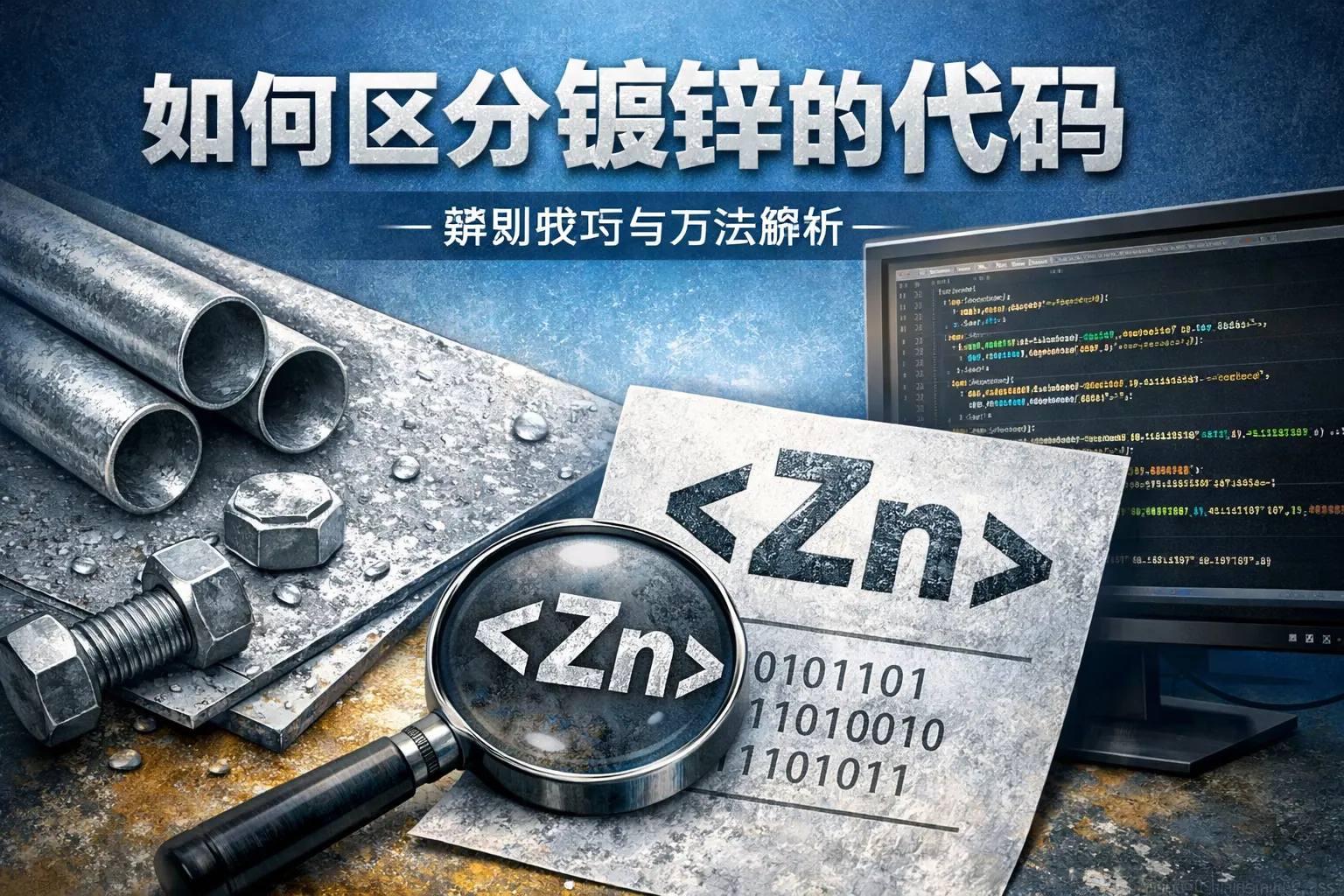 如何区分镀锌的代码