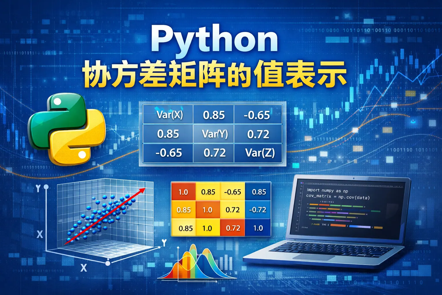 python协方差矩阵的值表示