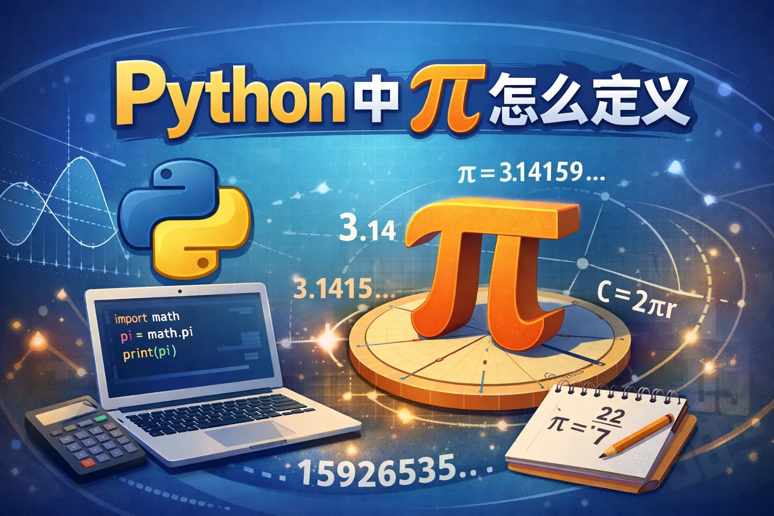 python中pi怎么定义