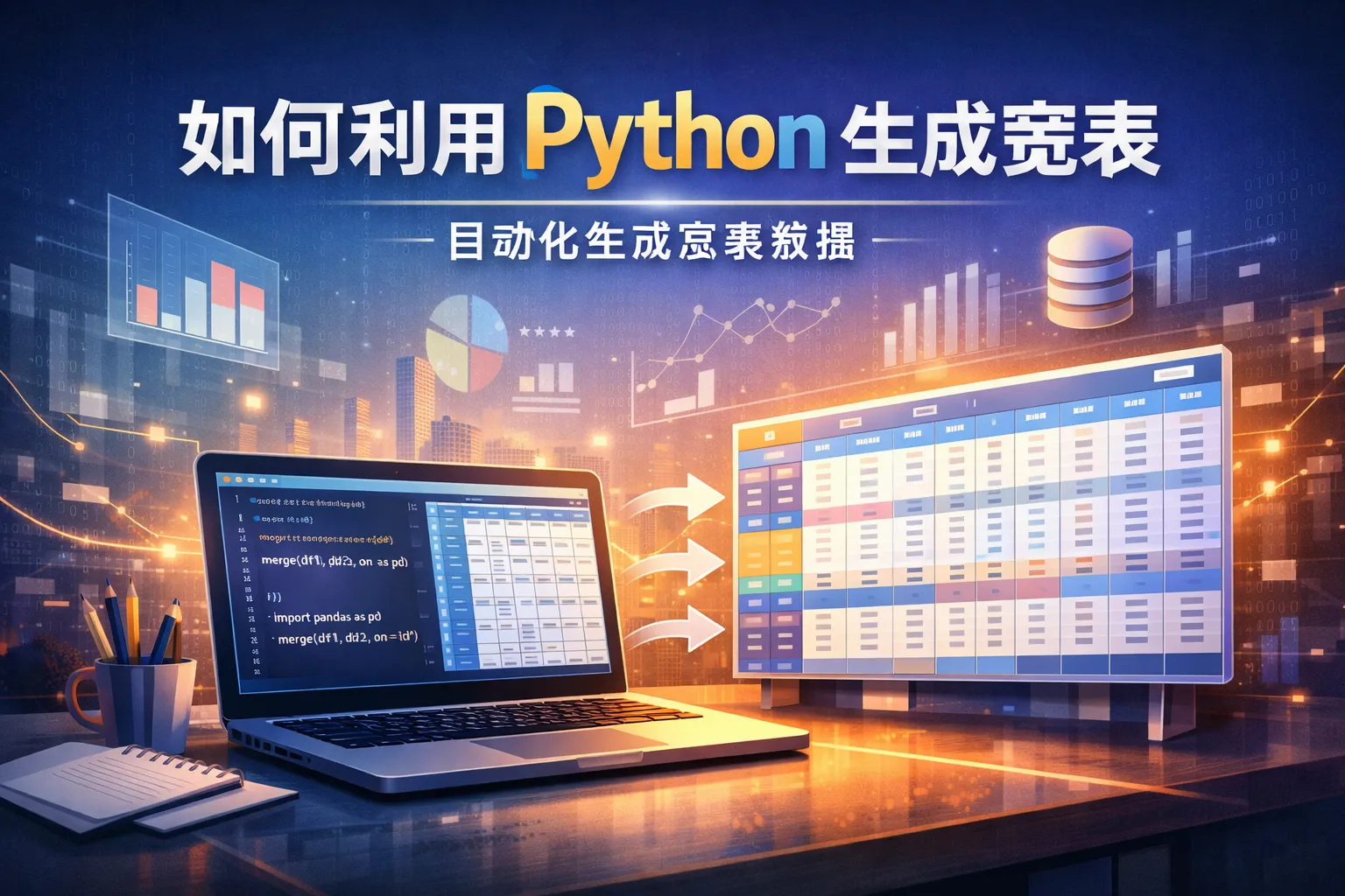 如何利用python生成宽表