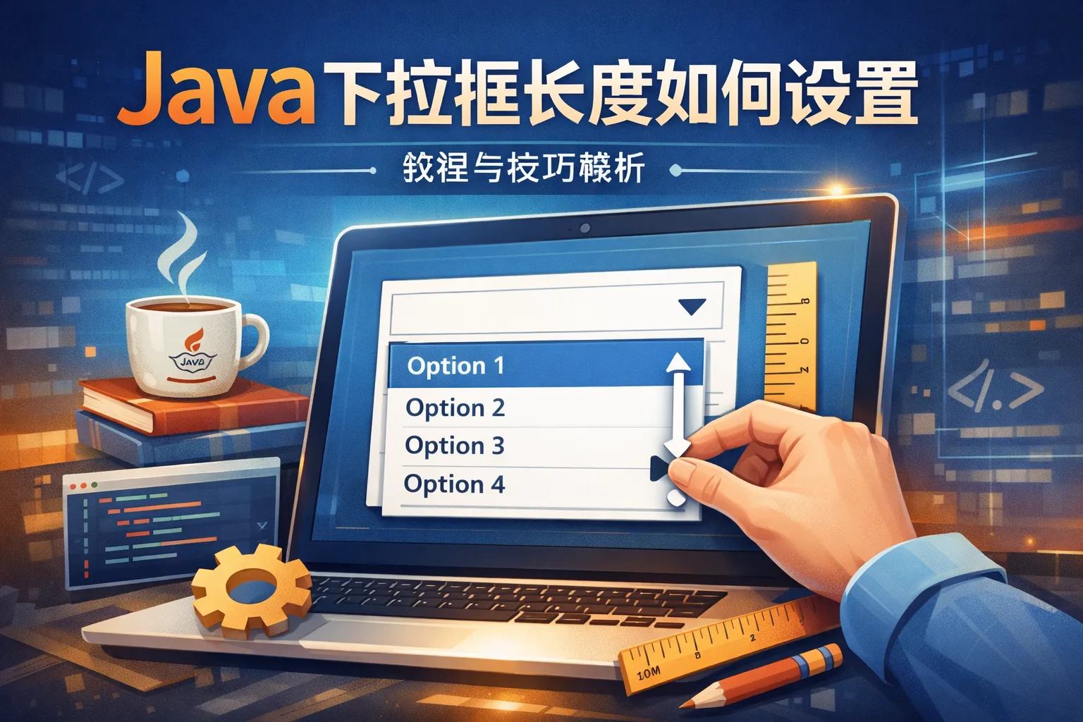 java下拉框长度如何设置