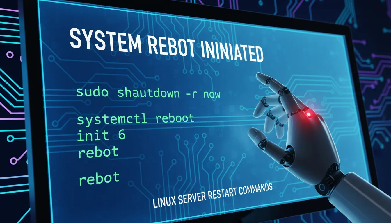 linux如何命令重启服务器