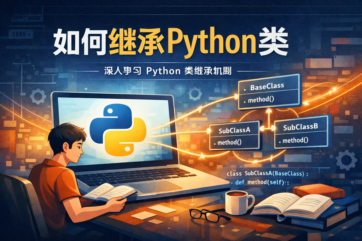 如何继承python类