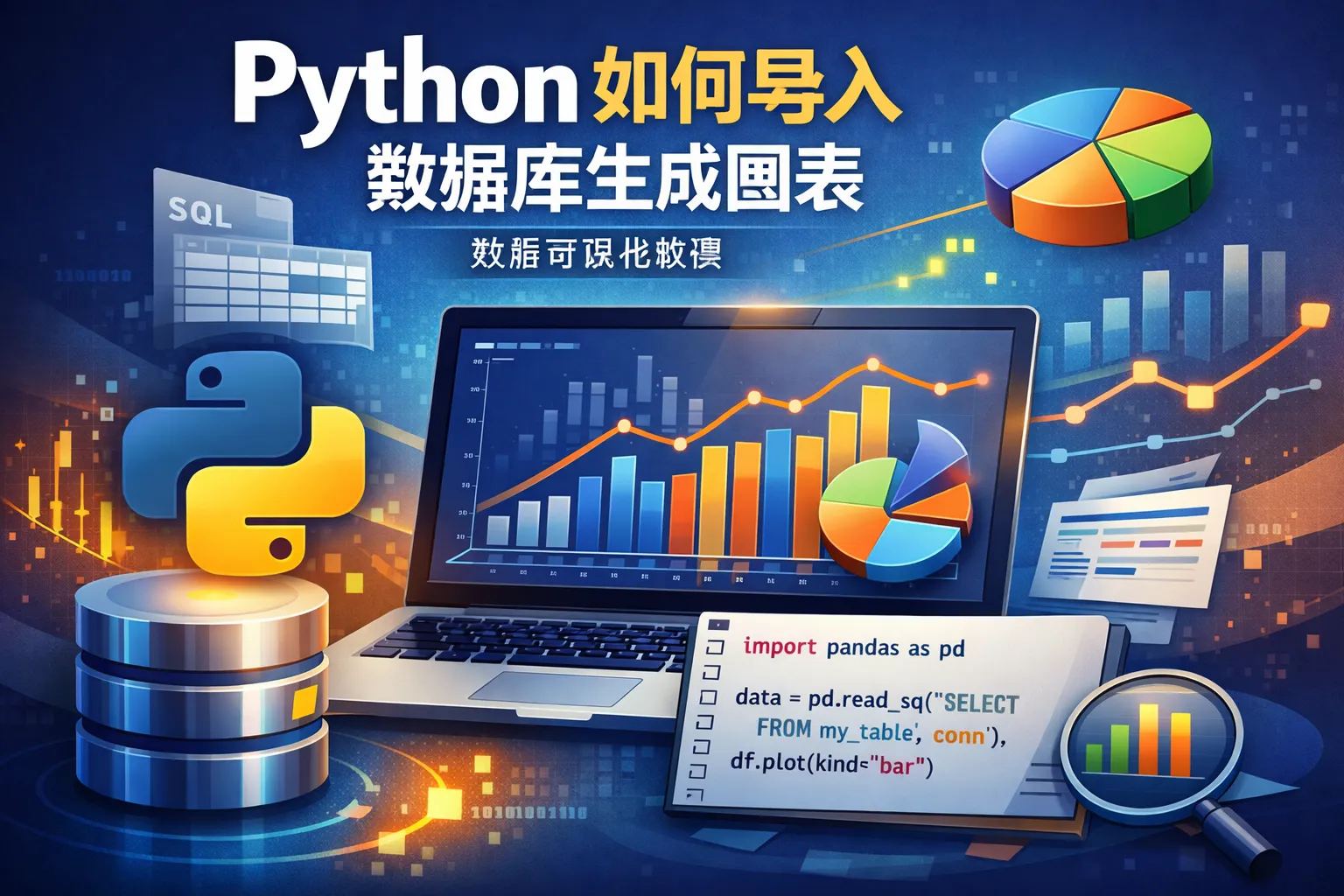 python如何导入数据库生成图表