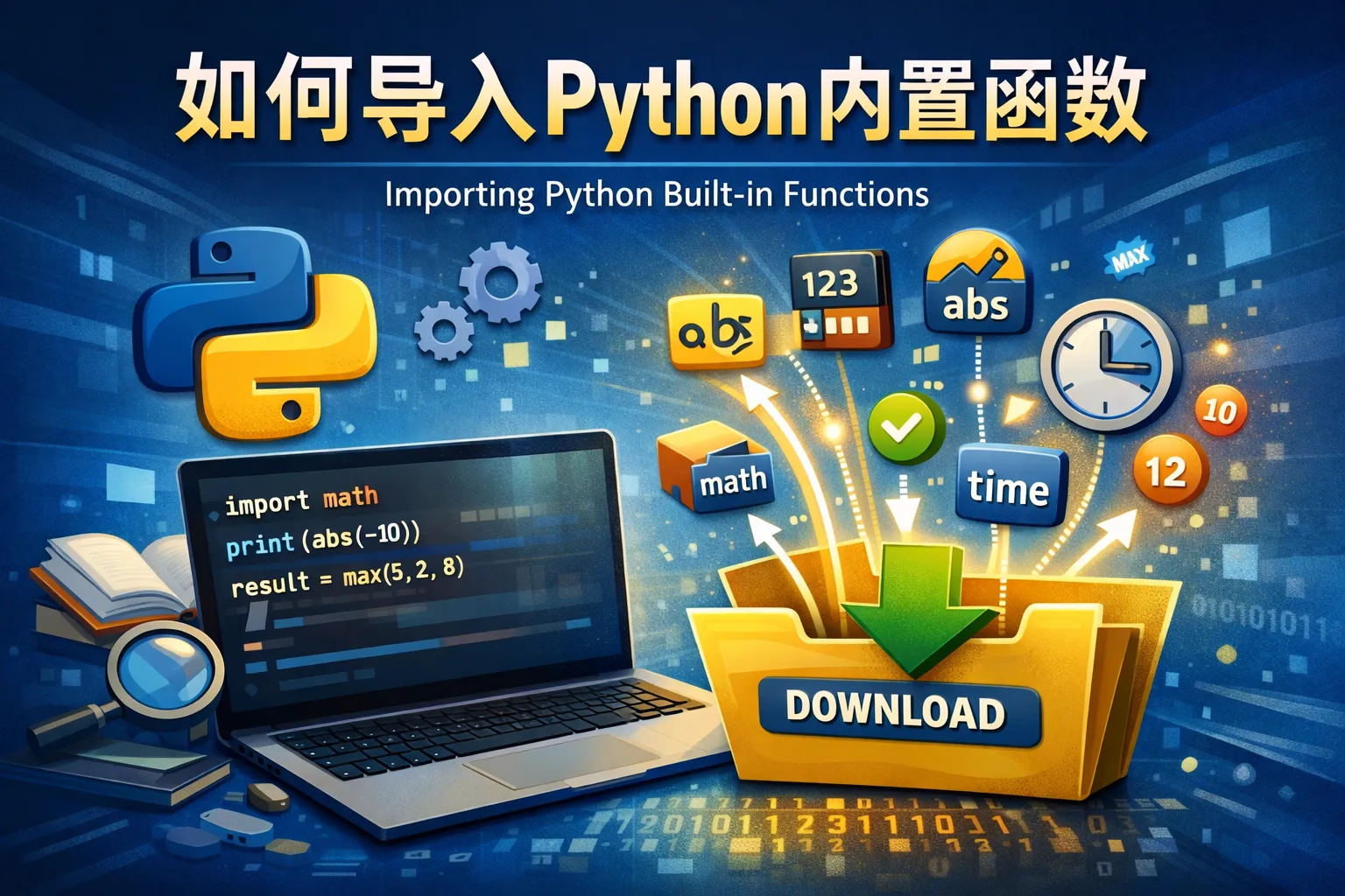 如何导入python内置函数