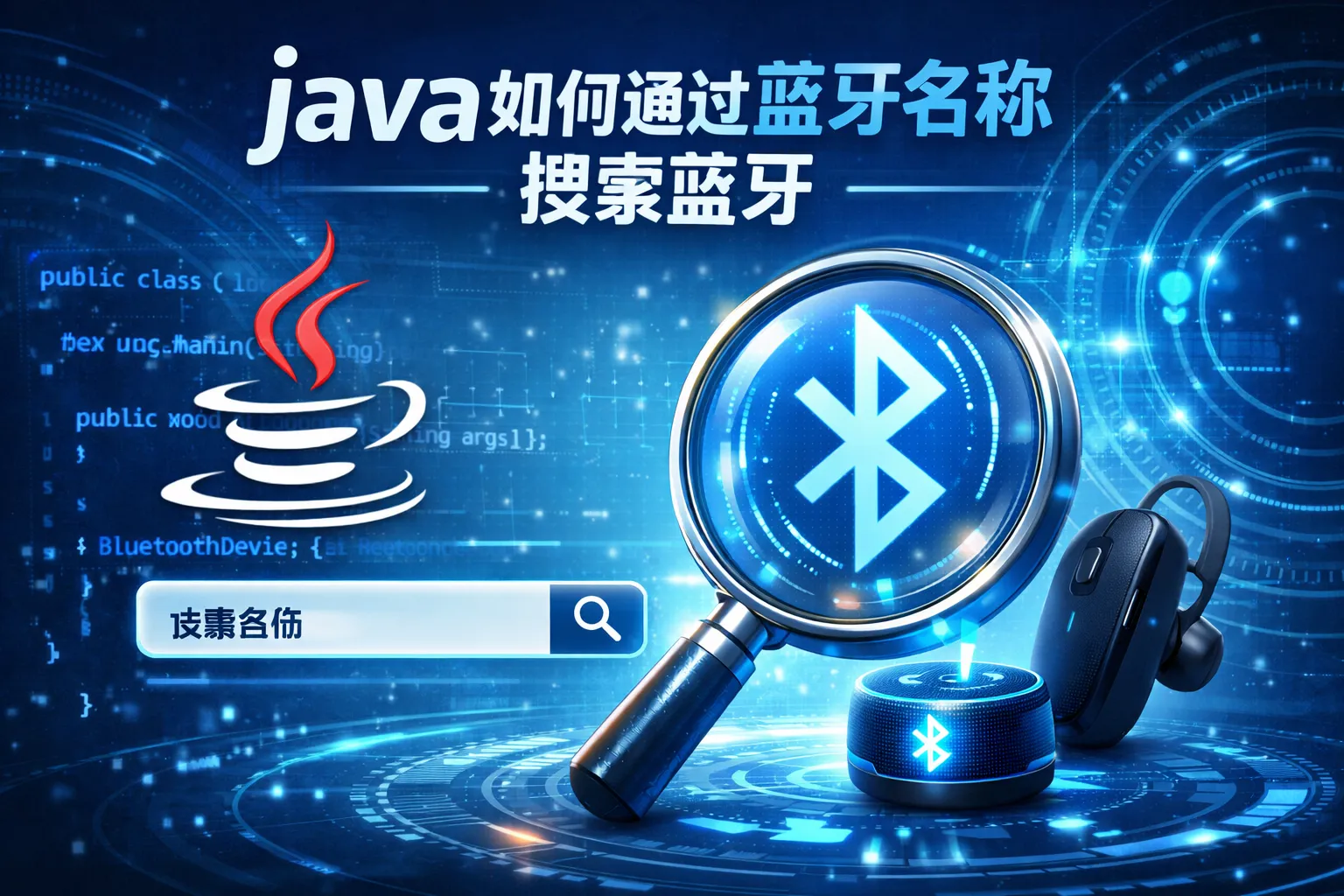 java如何通过蓝牙名称搜索蓝牙