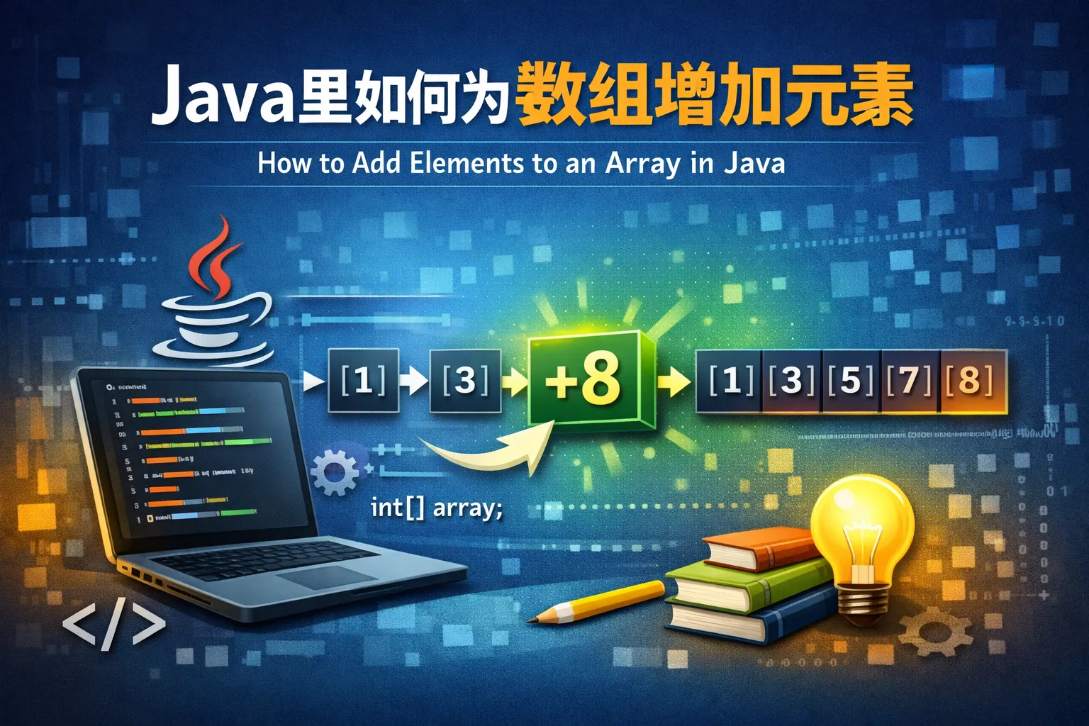 java里如何为数组增加元素