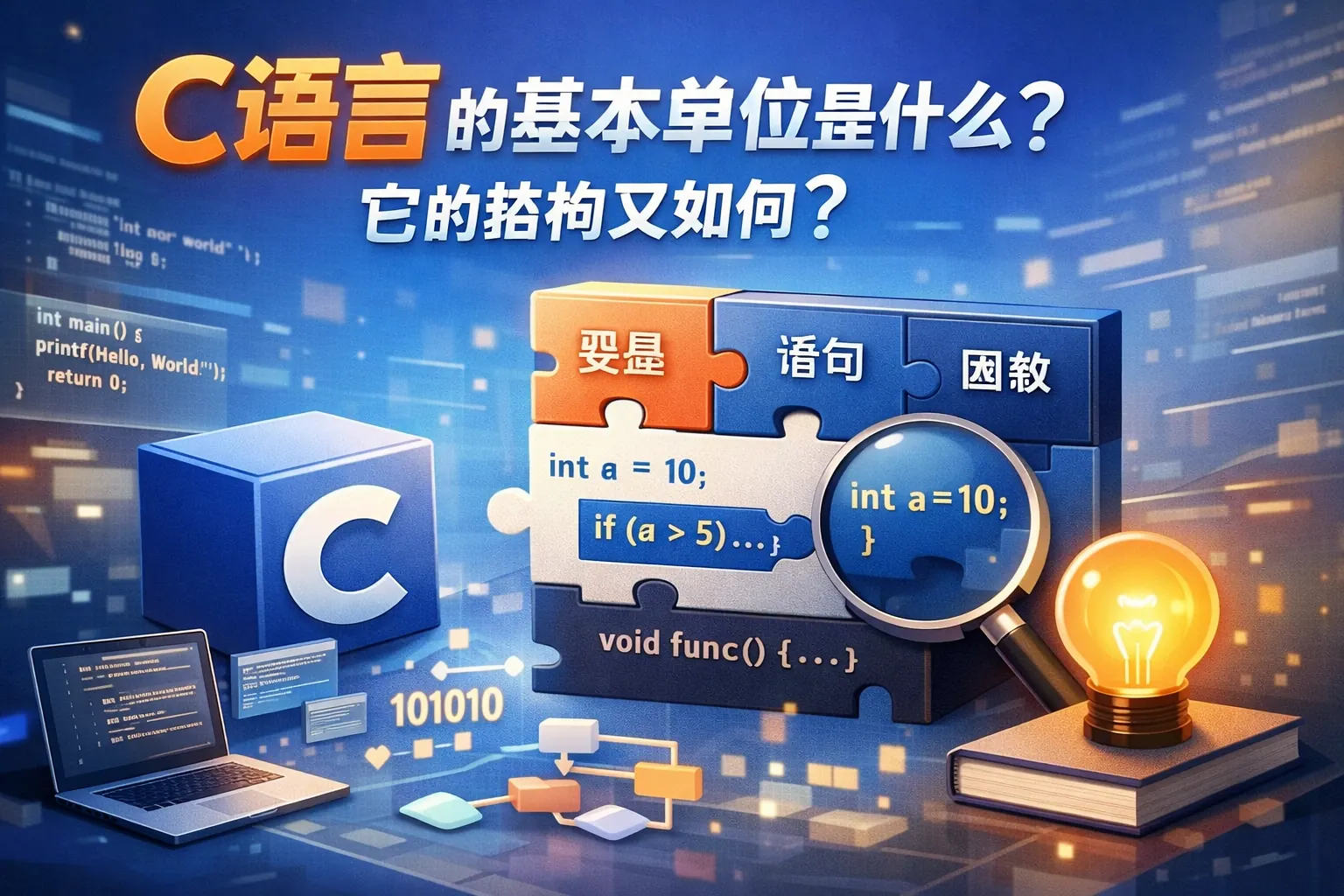 c语言的基本单位是什么 它的结构又如何