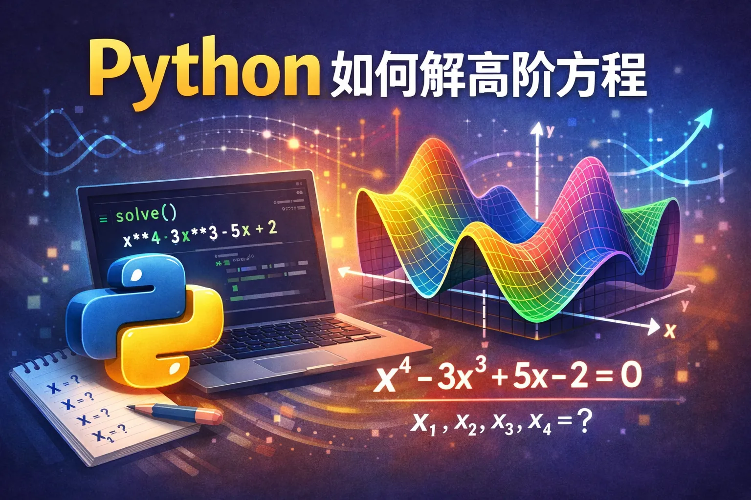 python如何解高阶方程
