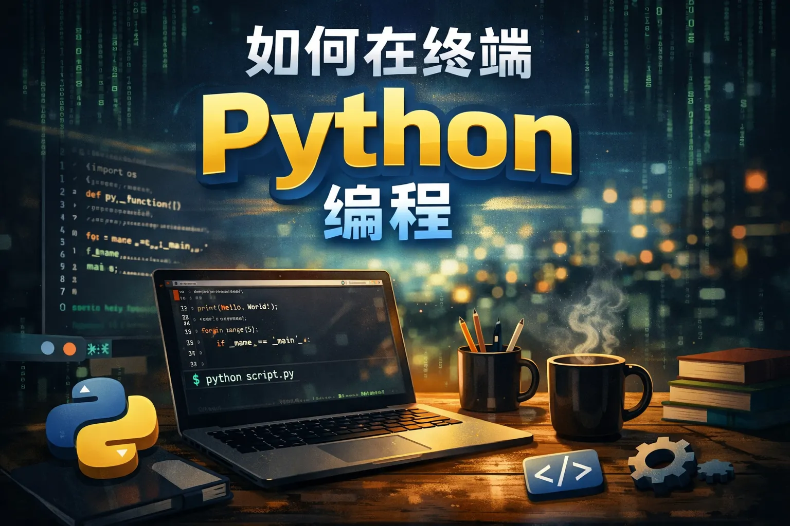 如何在终端python编程
