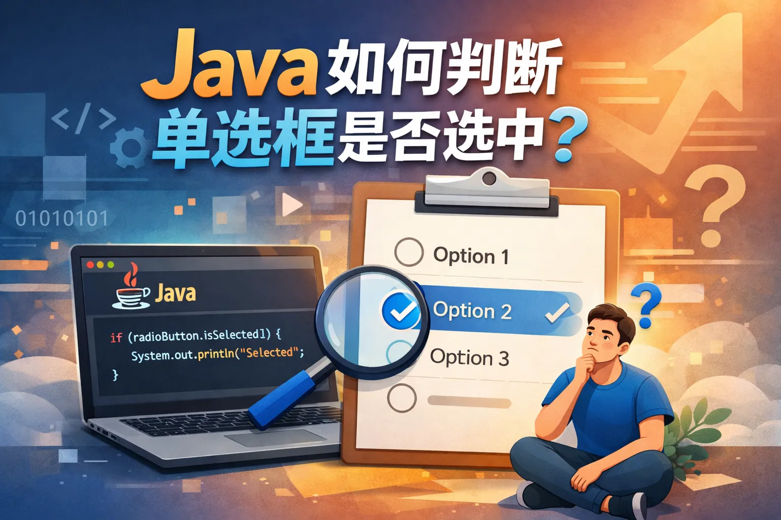 java如何判断单选框是否选中